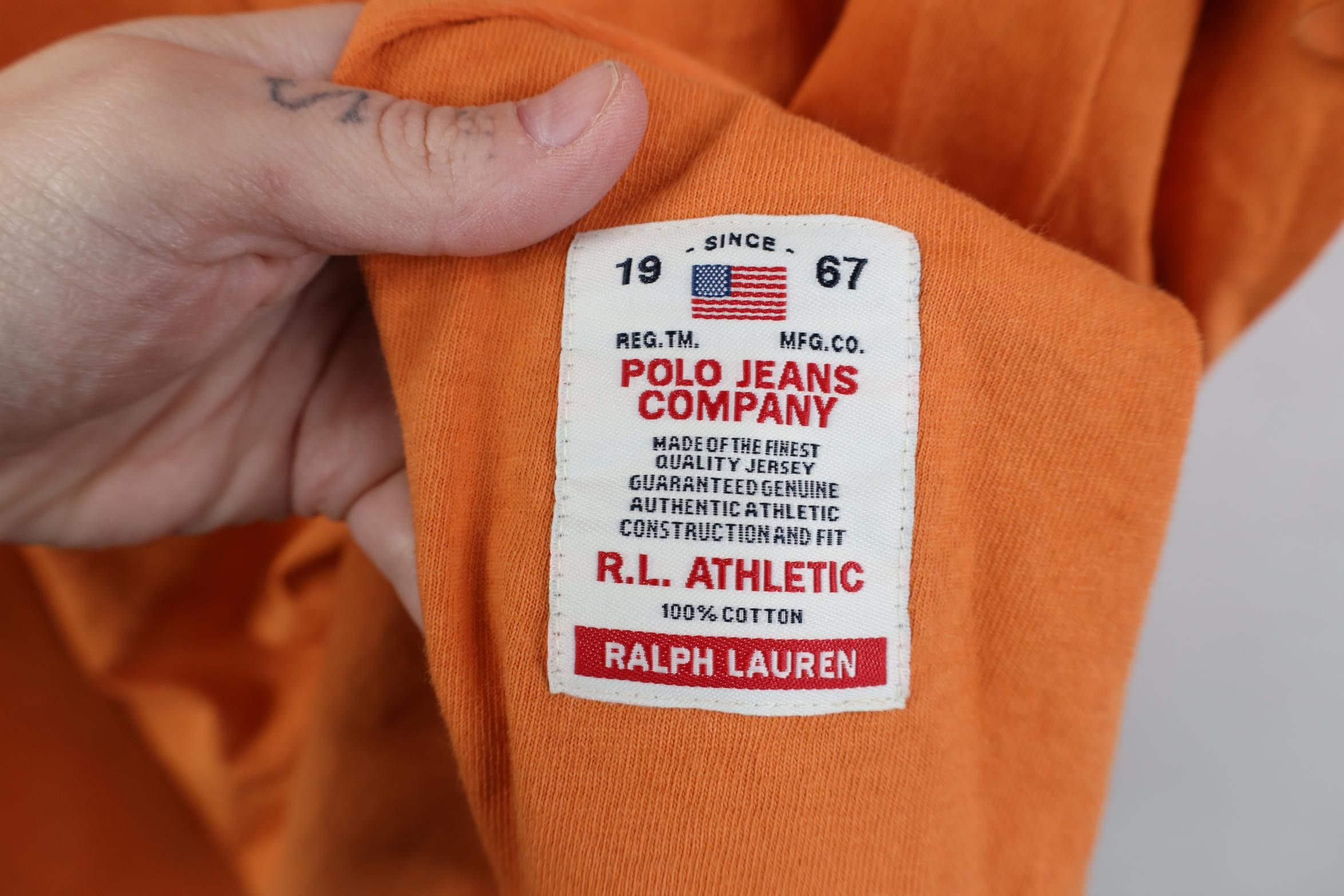Polo Ralph Lauren Deadstock Vintage Y2K 2004 Ralph Lauren Spell Out T-Shirt Size US XXL / EU 58 / 5 - 4 Thumbnail