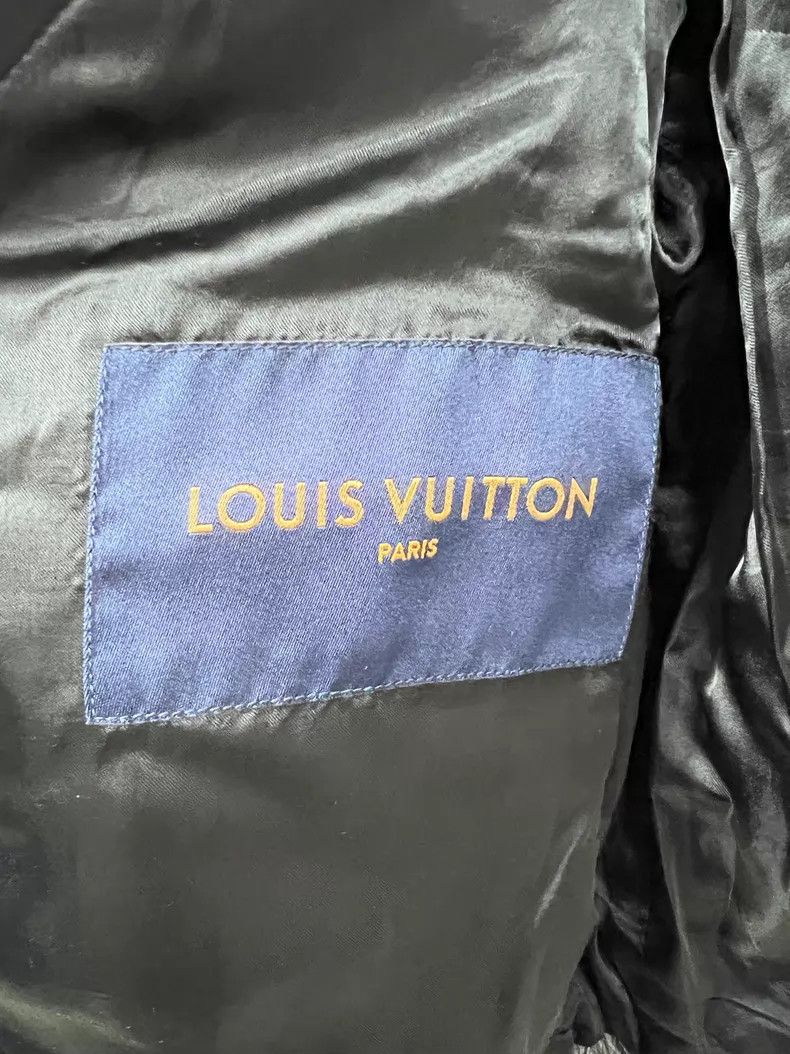 Louis Vuitton Louis Vuitton All-cowhide lapel checkerboard leather jacke Size US L / EU 52-54 / 3 - 3 Thumbnail