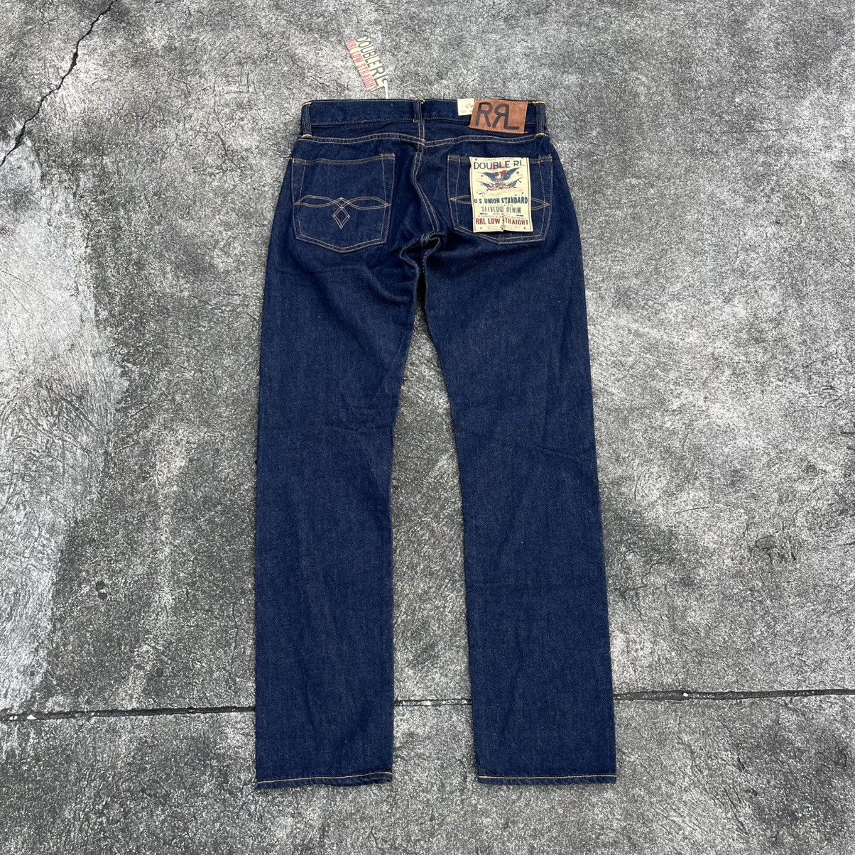 RRL Ralph Lauren Double RL Low Straight Selvedge Jean Size US 30 / EU 46 - 1 Thumbnail