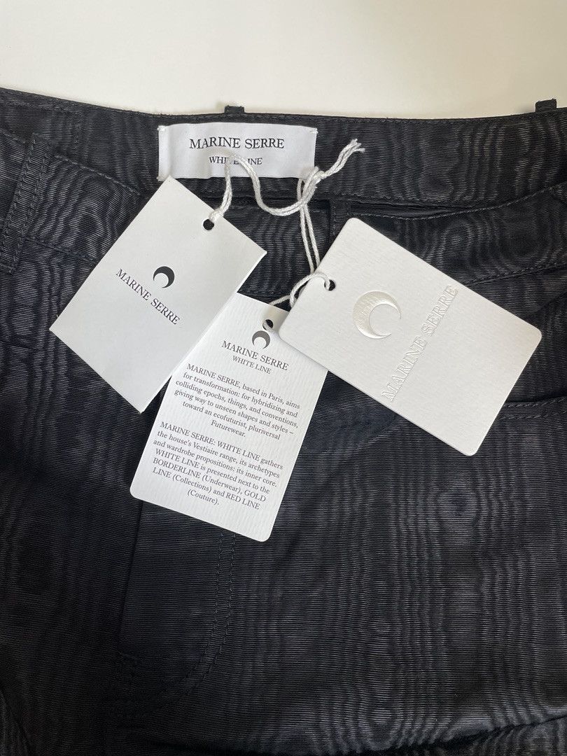 Marine Serre MARINE SERRE Womens Moire Straight Pants Size 26" / US 2 / IT 38 - 4 Thumbnail