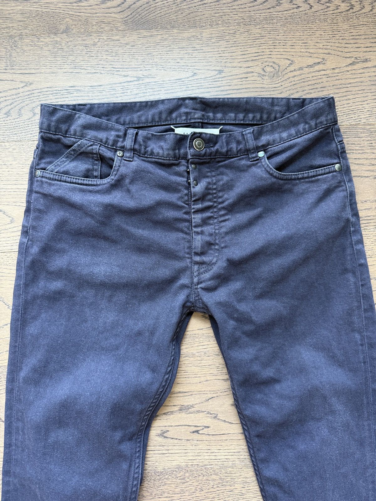 Maison Margiela Early Martin Margiela Line 10 Mens Blue Twill Slim Jeans Size US 33 - 6 Thumbnail