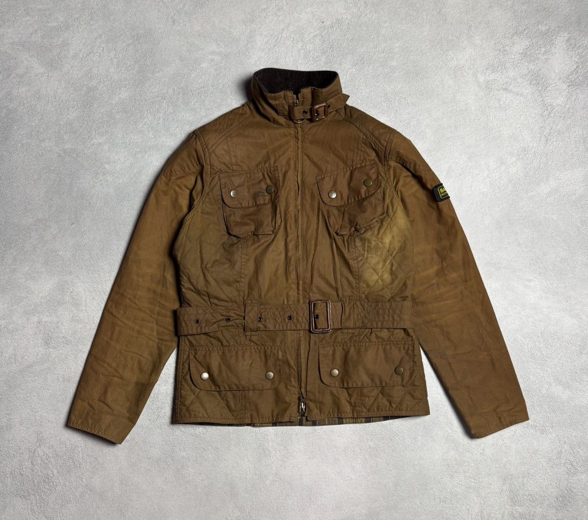 Barbour Barbour International Flyweight Biker Wax Cotton Jacket Size M / US 6-8 / IT 42-44 - 1 Thumbnail