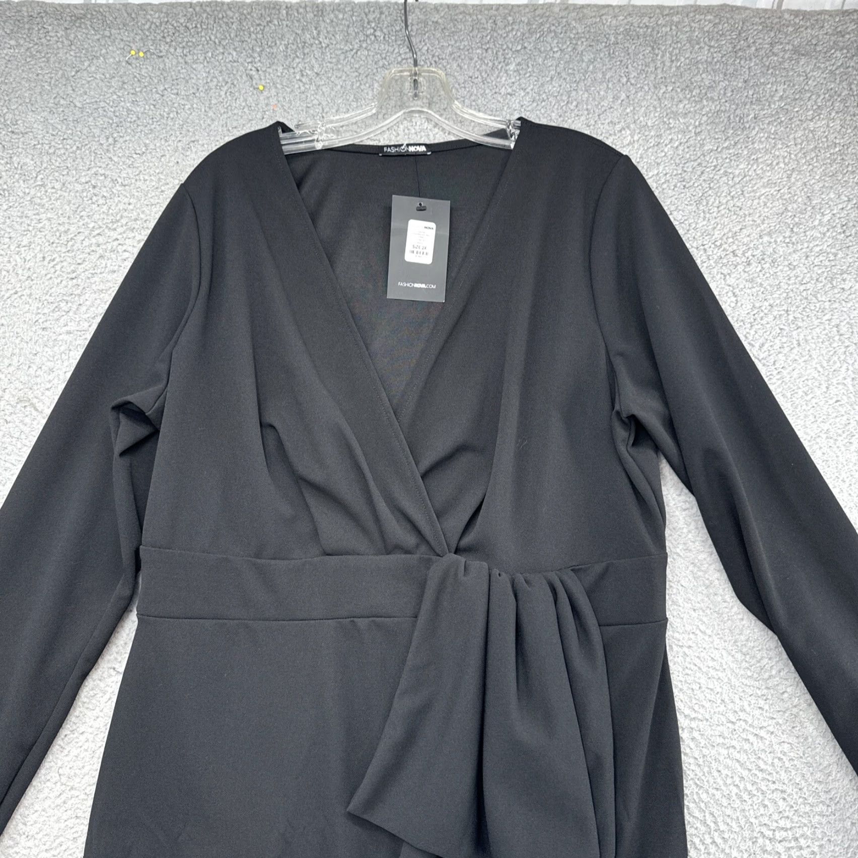 Fashion Nova Fashion Nova Dress Maxi Black Long Sleeve 2X Love Me Unconditionally NEW Size XXL / US 16-18 / IT 52-54 - 2 Thumbnail