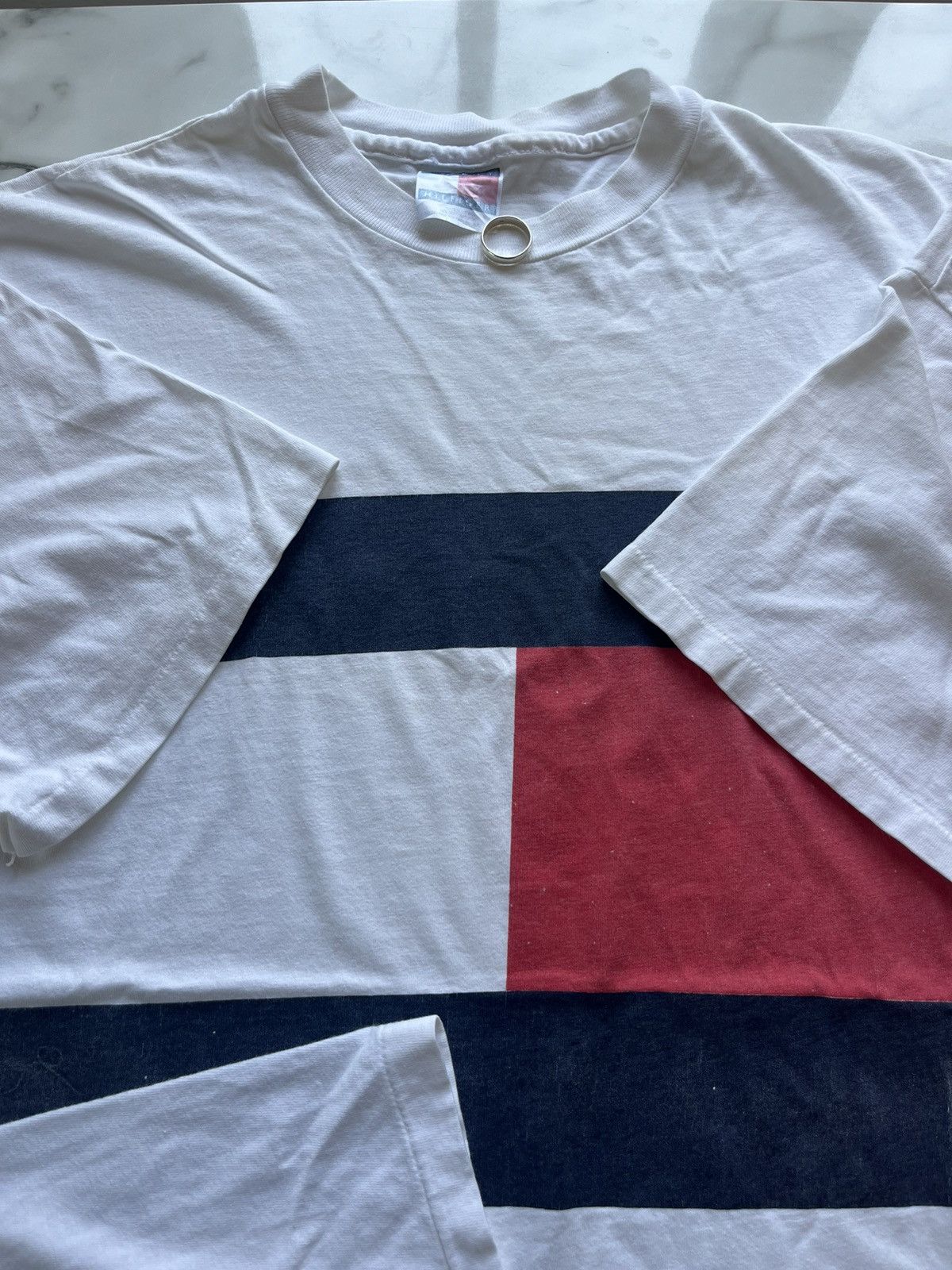 Tommy Hilfiger × Vintage Vintage TOMMY HILFIGER Big Logo 90’s Tshirt Size US XL / EU 56 / 4 - 5 Thumbnail