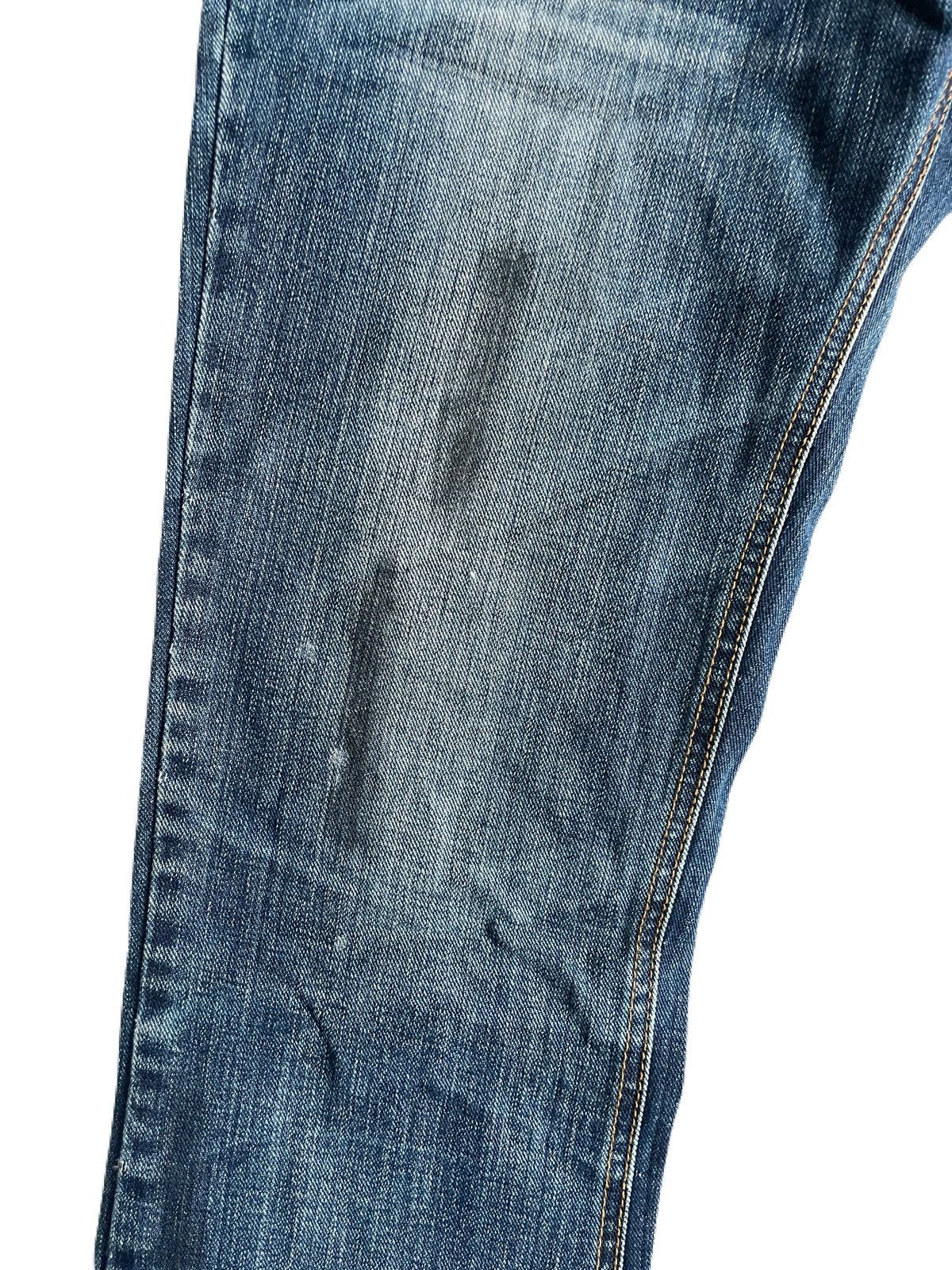 If Six Was Nine 2000s Japanese archive Vkei Bootcut Distressed Spill Jeans Size US 30 / EU 46 - 6 Thumbnail