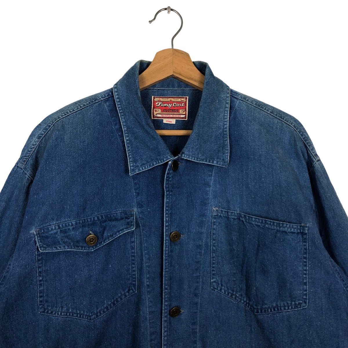 Japanese Brand 🔥90s Vintage Chore Denim Work Jacket Tomy Curt Issey Miyake Size US M / EU 48-50 / 2 - 3 Thumbnail