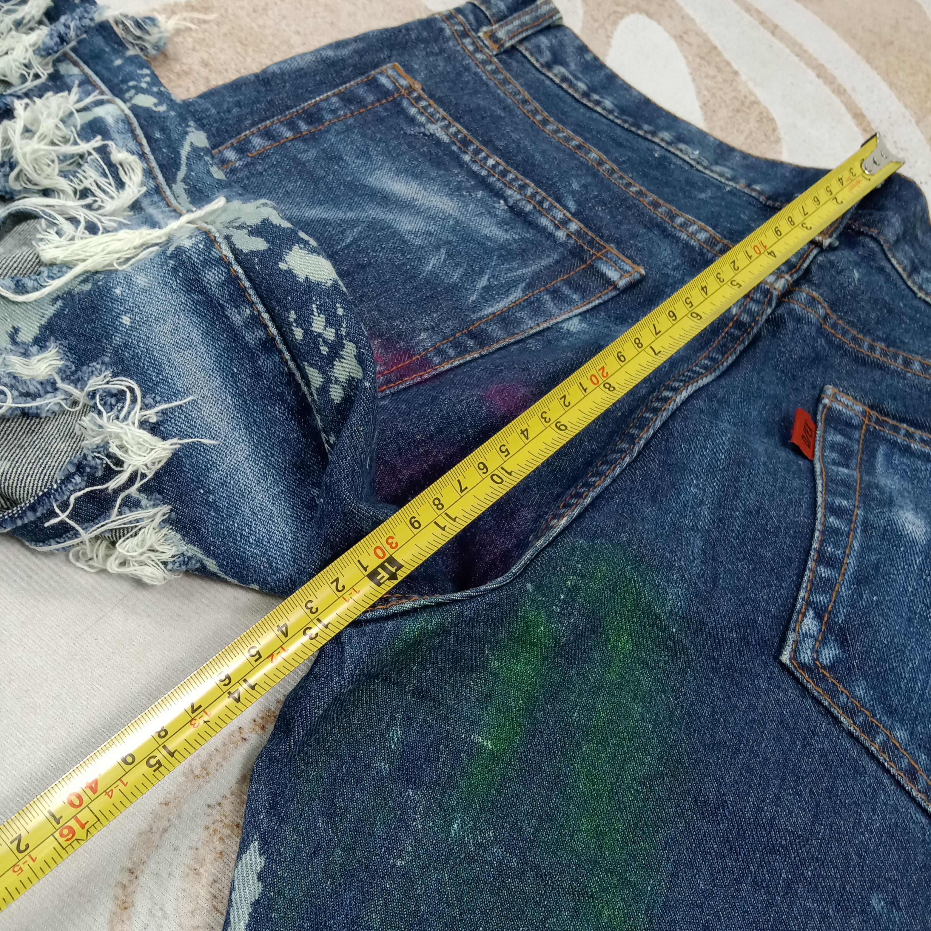 Vintage D/EX Denim Exchange Distressed Rare Denim Jeans C272N2 Size US 33 - 11 Thumbnail