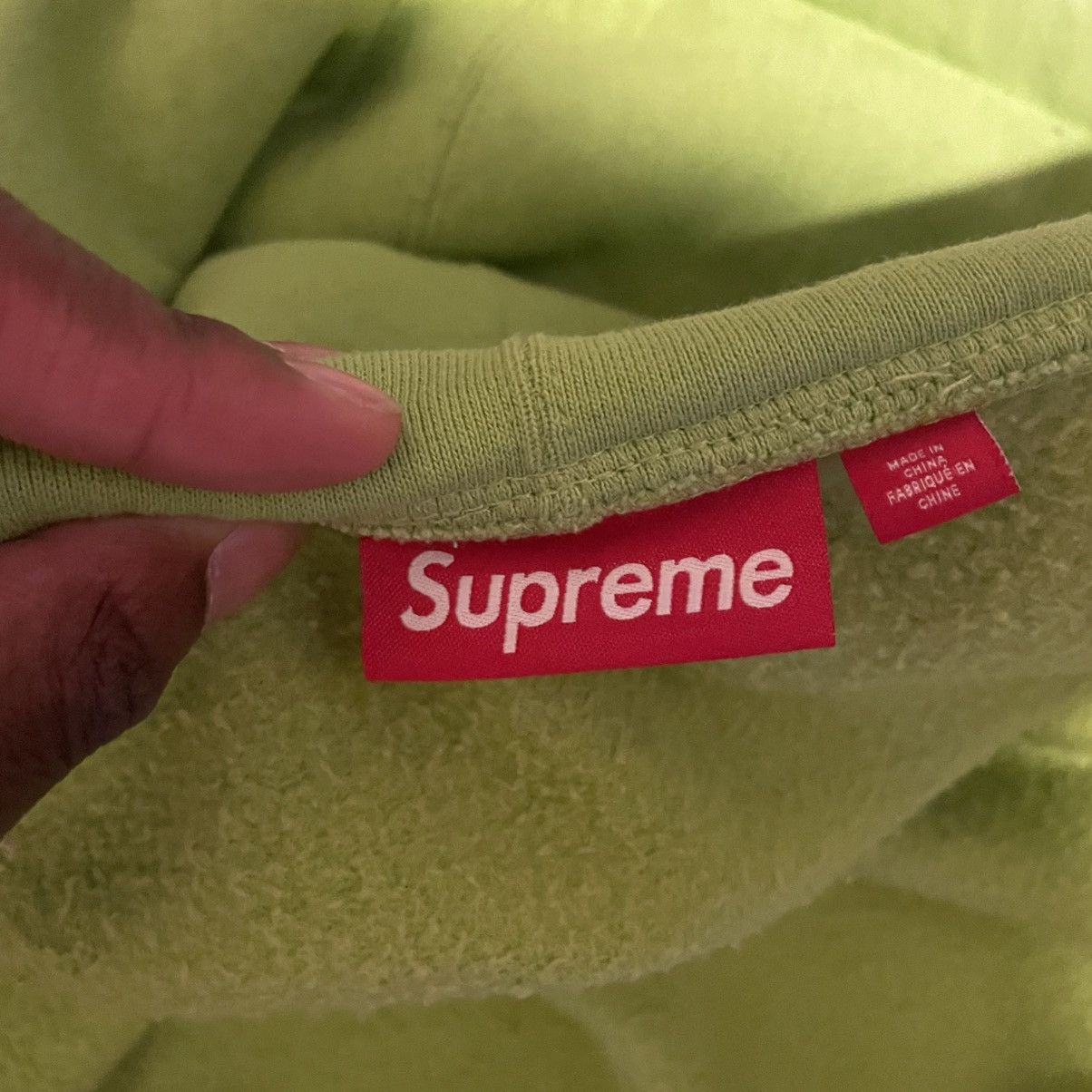 Supreme X Aphex Twin Lime Green Hoodie