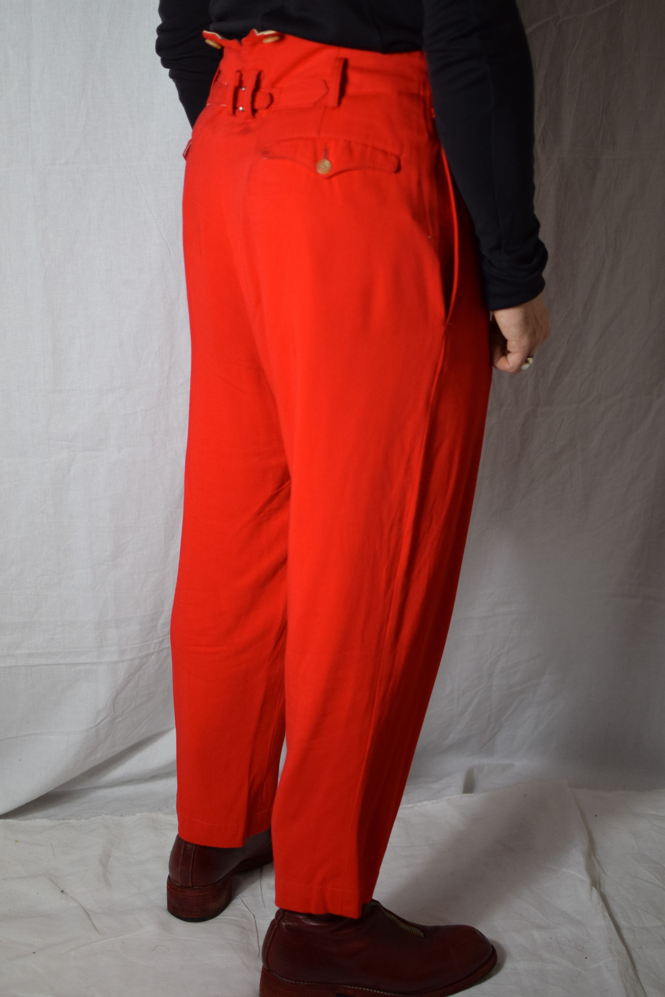 Yohji Yamamoto YYPH Archive 80's Red Pants Size US 32 / EU 48 - 7 Thumbnail