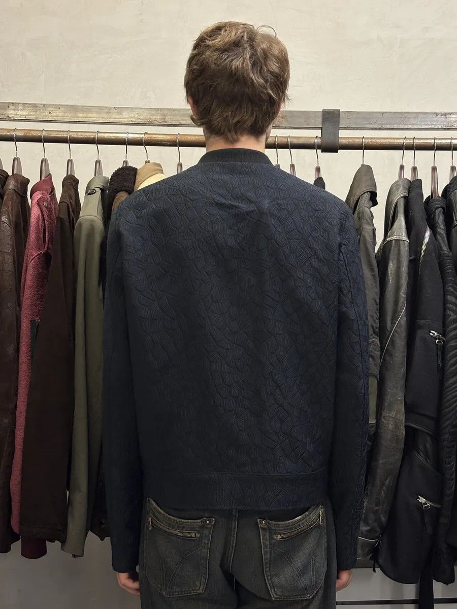 Emporio Armani FW2018 Emporio Armani Asymmetrical Navy Light Shadow Jacket Size US L / EU 52-54 / 3 - 4 Thumbnail