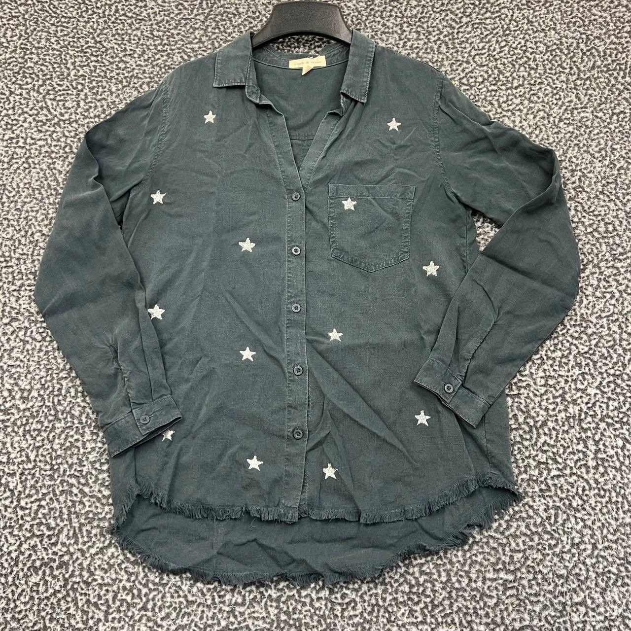 Anthropologie Anthropologie Cloth & Stone Shirt Women Button Up Collared S Size S / US 4 / IT 40 - 1 Thumbnail