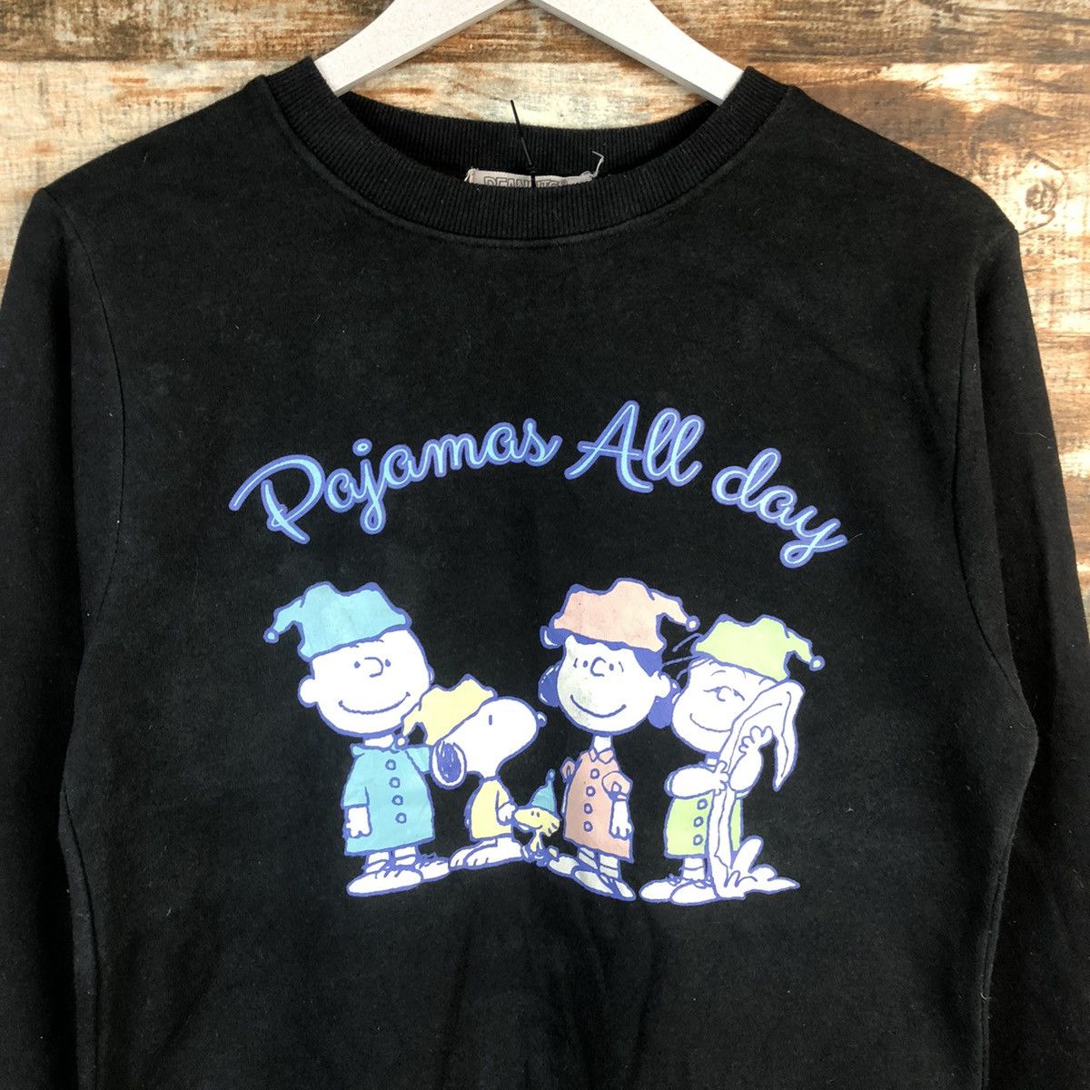 Peanuts Peanuts cartoon Black Sweatshirt #A1782 Size S / US 4 / IT 40 - 5 Thumbnail