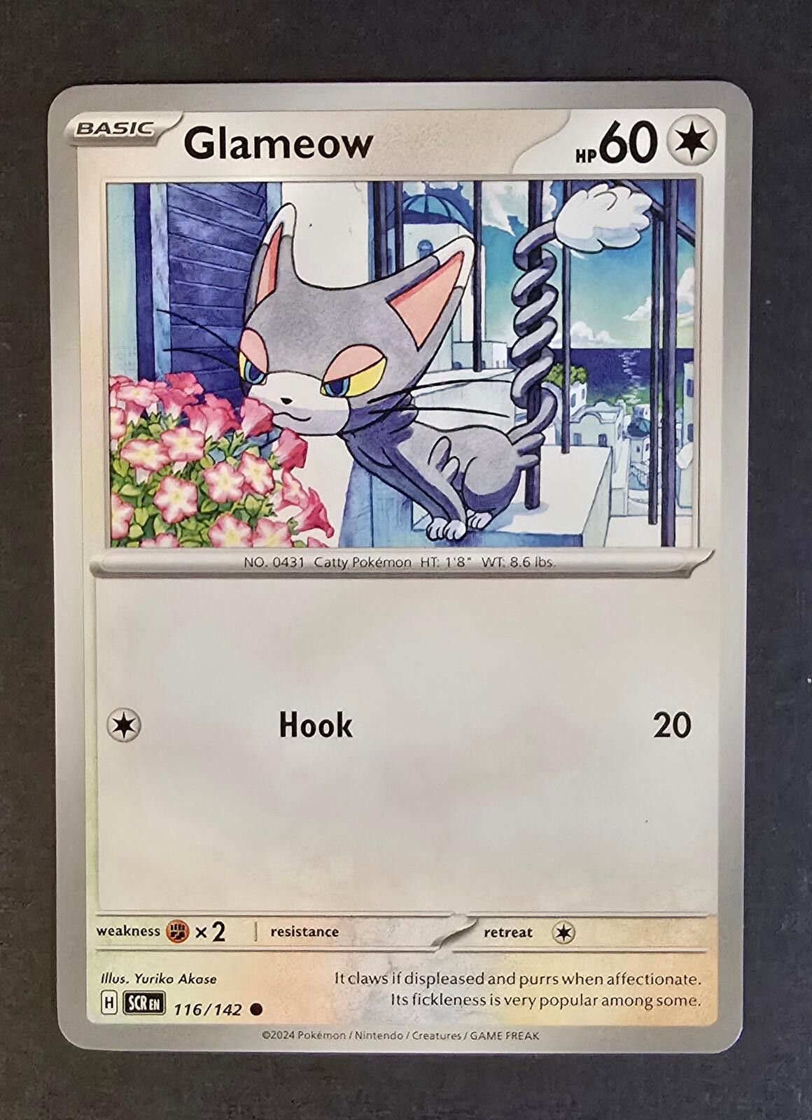 Other Glameow Pokémon card (number 116/142) Stellar Crown set. Size ONE SIZE - 1 Thumbnail