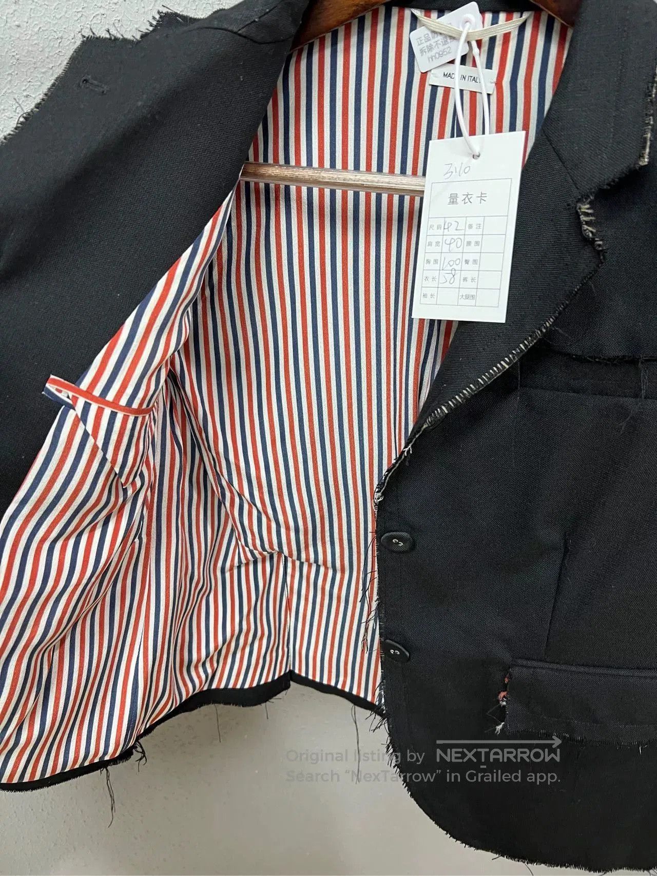 Thom Browne thom browne fringed tailored suit jacket. Size US M / EU 48-50 / 2 - 5 Thumbnail
