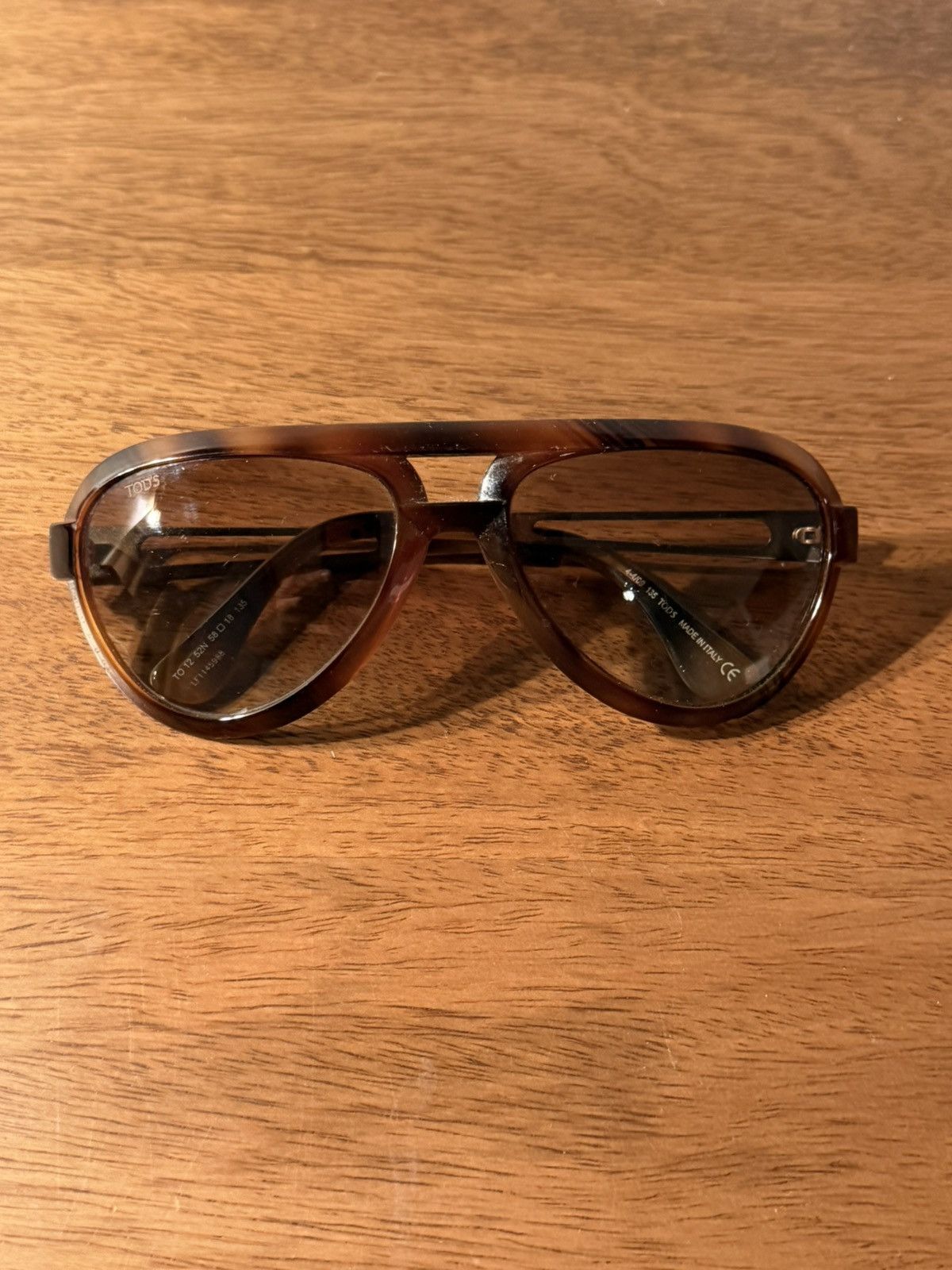 Tod's Tod’s TO12 25N Sunglasses Tortoise Made in Italy 100% Auth Size ONE SIZE - 5 Thumbnail