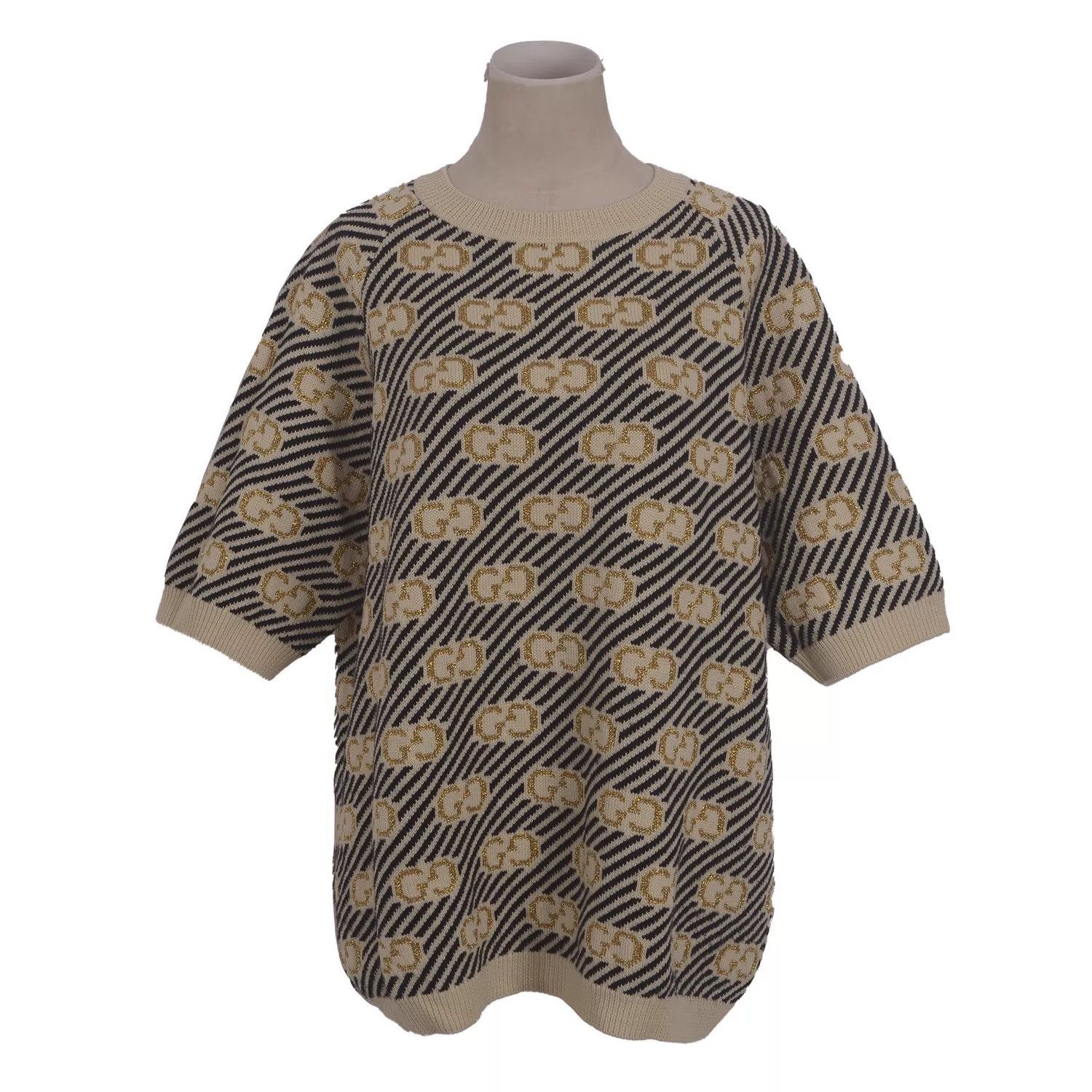 Gucci Gucci GG Monogram Colorblock Logo Short Sleeve S Size S / US 4 / IT 40 - 1 Thumbnail