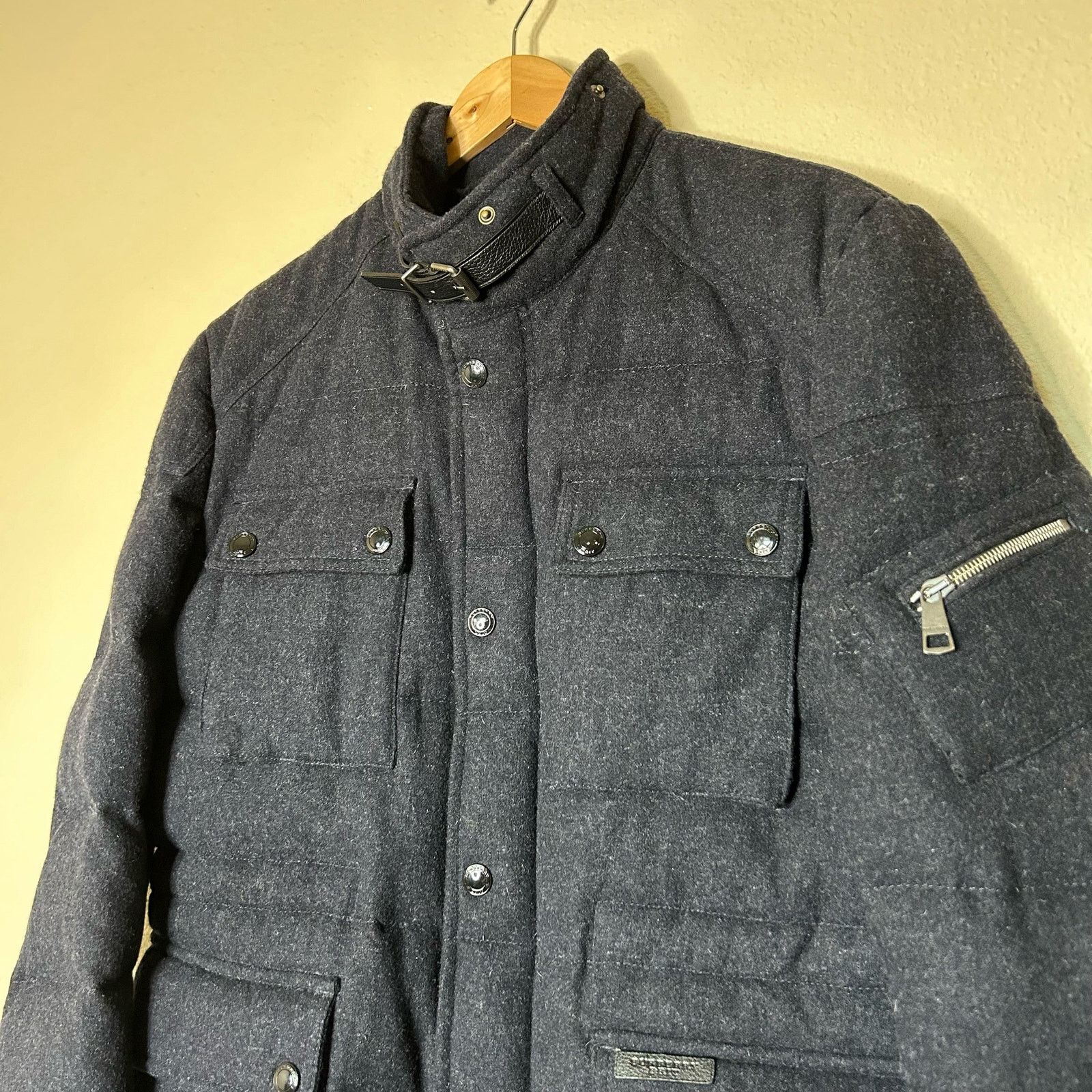 Burberry Burberry Brit Jacket Coat Wool Down Navy Puffer Size L Size US L / EU 52-54 / 3 - 2 Thumbnail