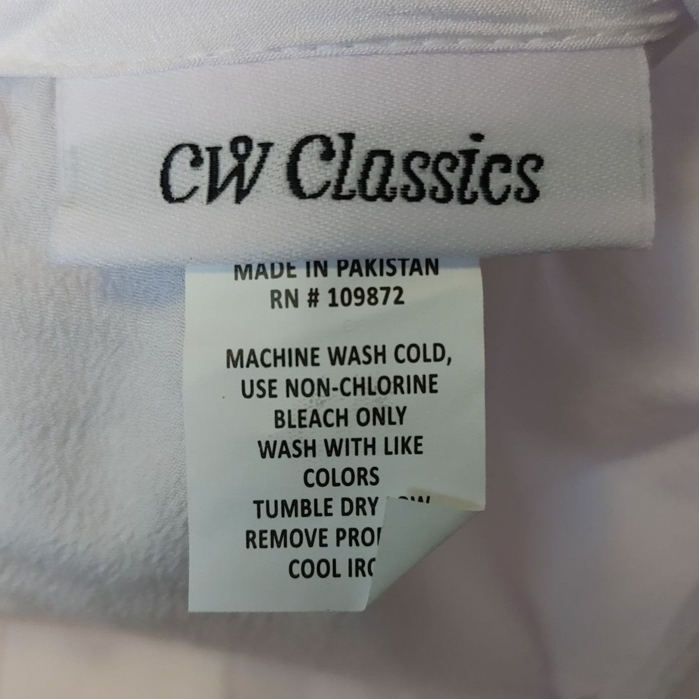 Other CW CLASSIC Womens L White Pleated Front Short Cuffed Sleeve Size L / US 10 / IT 46 - 3 Thumbnail