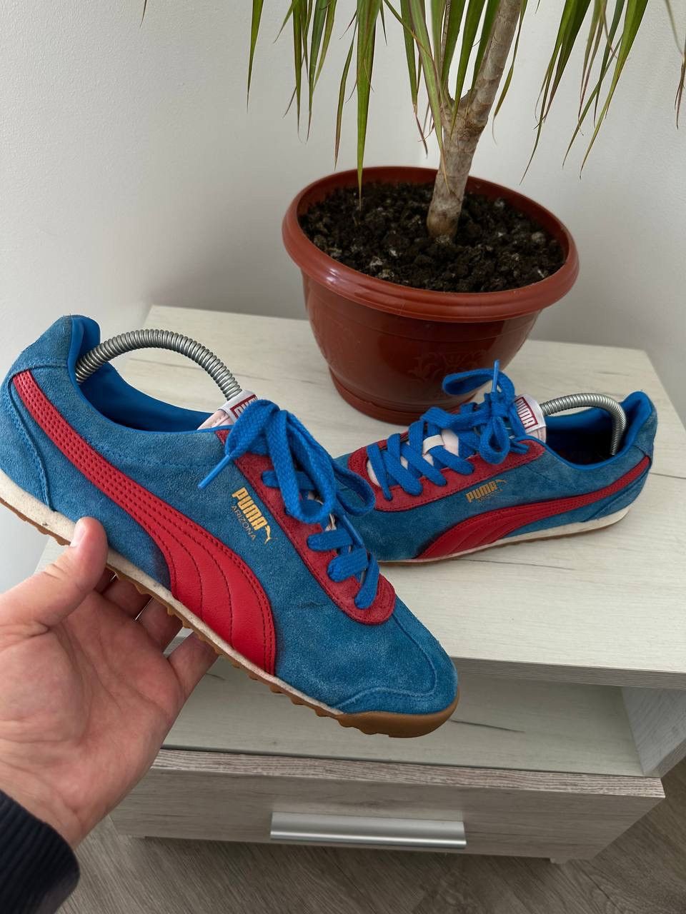 Puma × Vintage Vintage Japanese Puma Arizona Faded Blue Sneakers Size US 7.5 / EU 40-41 - 2 Thumbnail