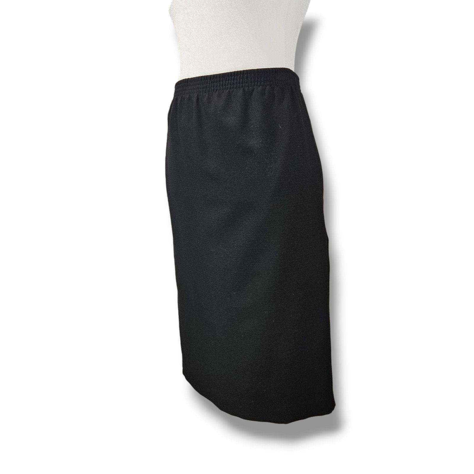 Other EUC VTG 90s Teddi Elastic Waist Straight Skirt Sz. XL Black Size 32" / US 10 / IT 46 - 1 Thumbnail