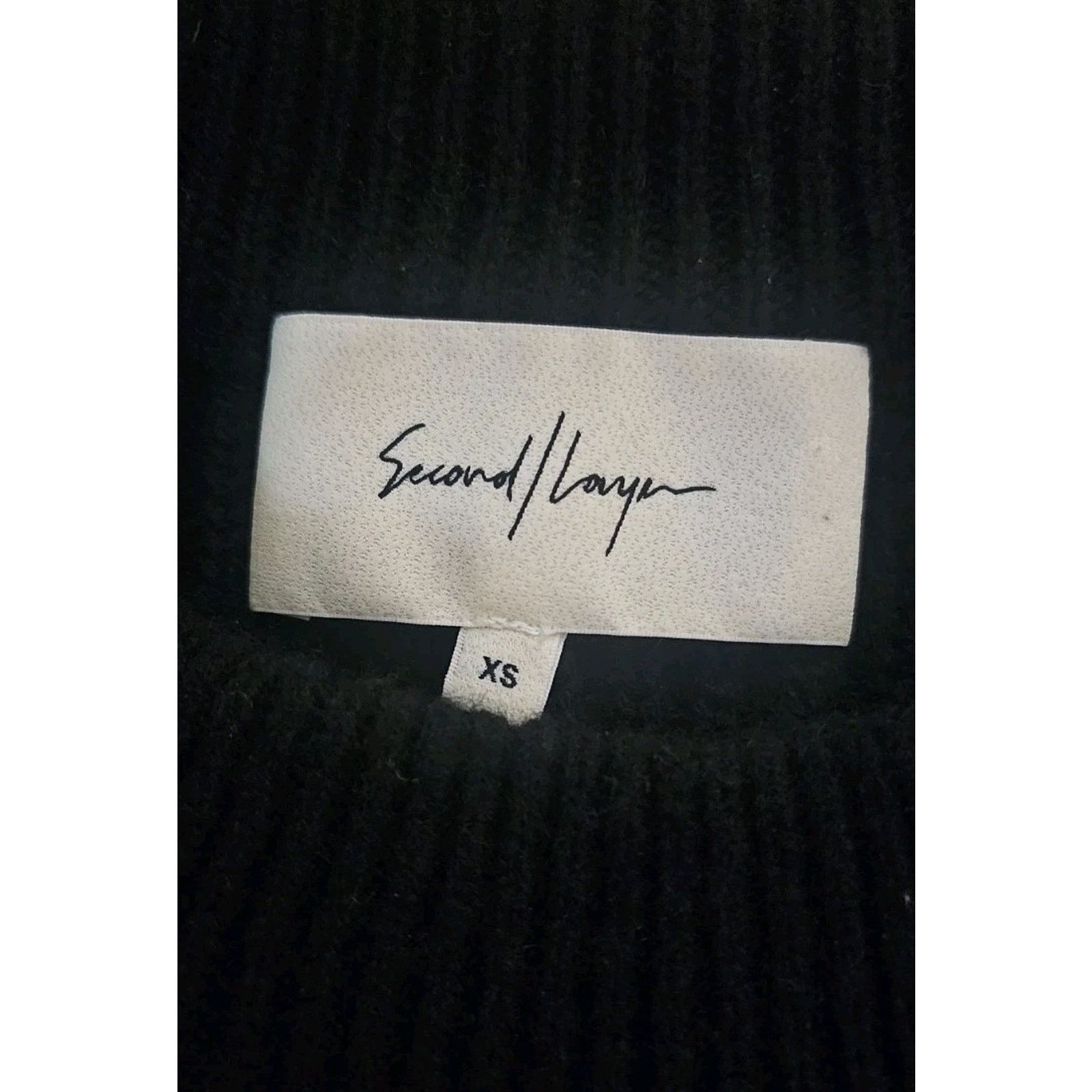 Second/Layer Second Layer Men's Wool/Cashmere Sweater Black Size XS Size US XS / EU 42 / 0 - 4 Thumbnail