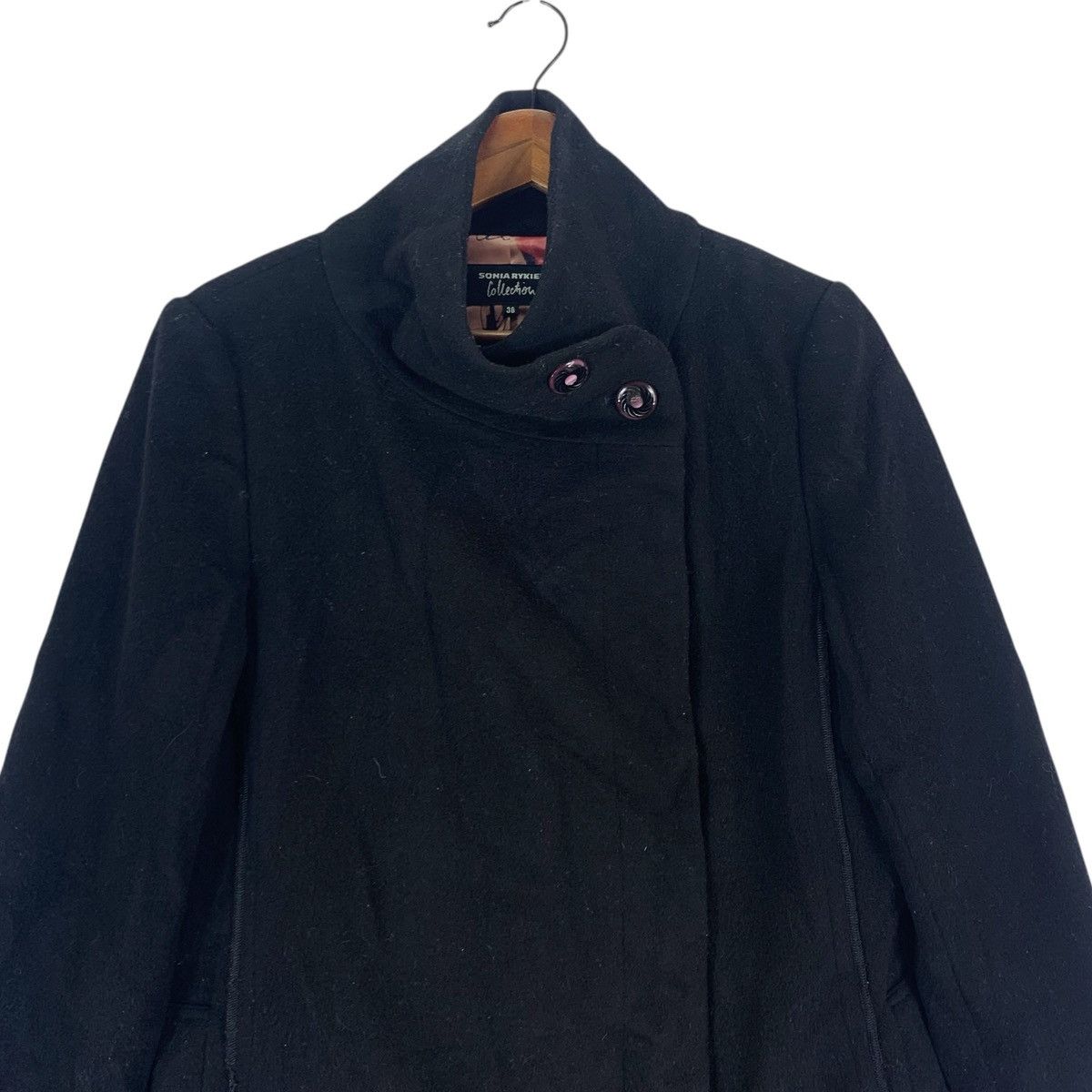 Designer × Sonia Rykiel × Vintage Vintage Sonia Rykiel Long Wool Coat Size US S / EU 44-46 / 1 - 2 Thumbnail