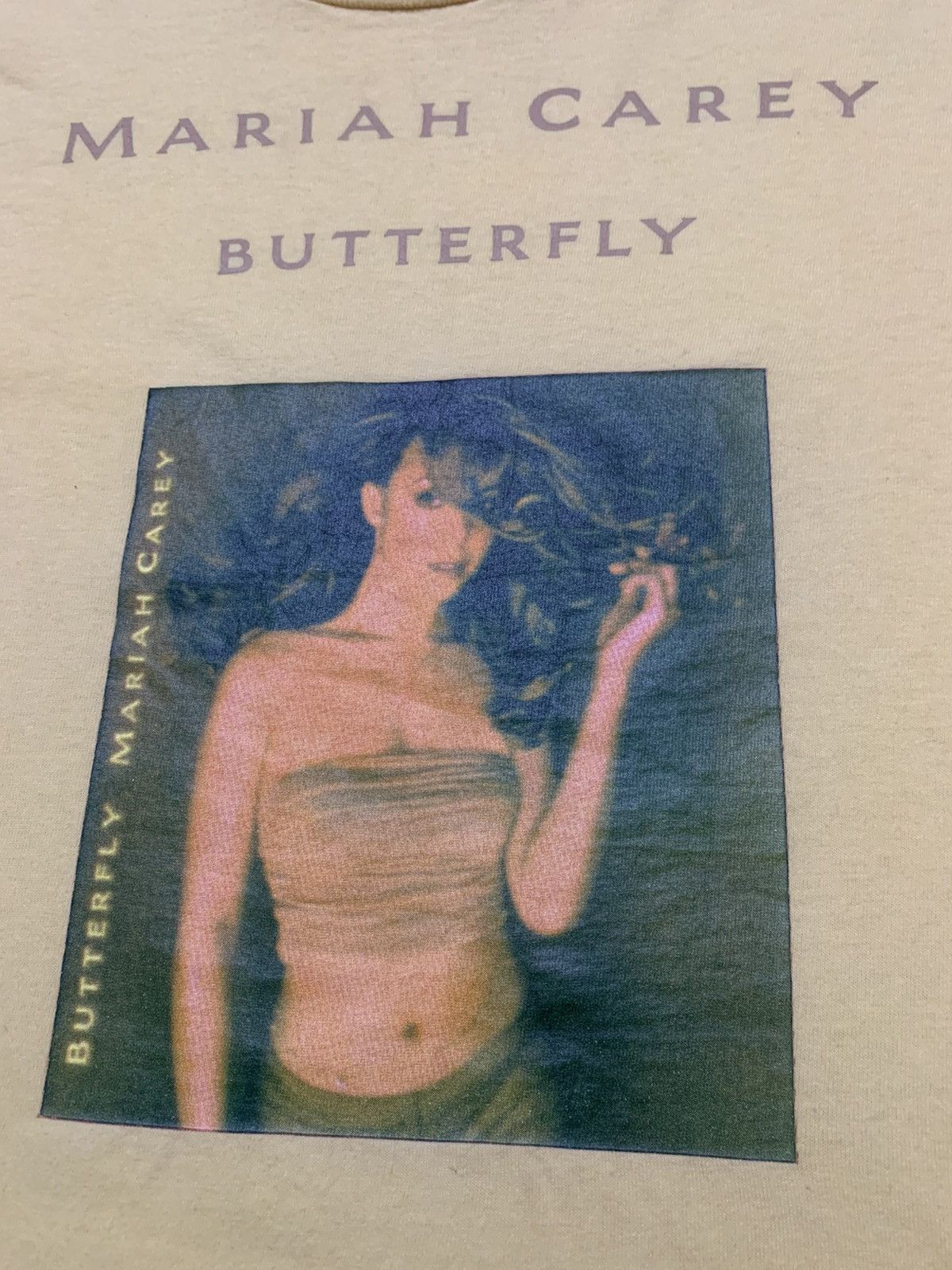 Band Tees Vintage 90’s MARIAH CAREY Butterfly Album Promo Shirt Size US L / EU 52-54 / 3 - 4 Thumbnail