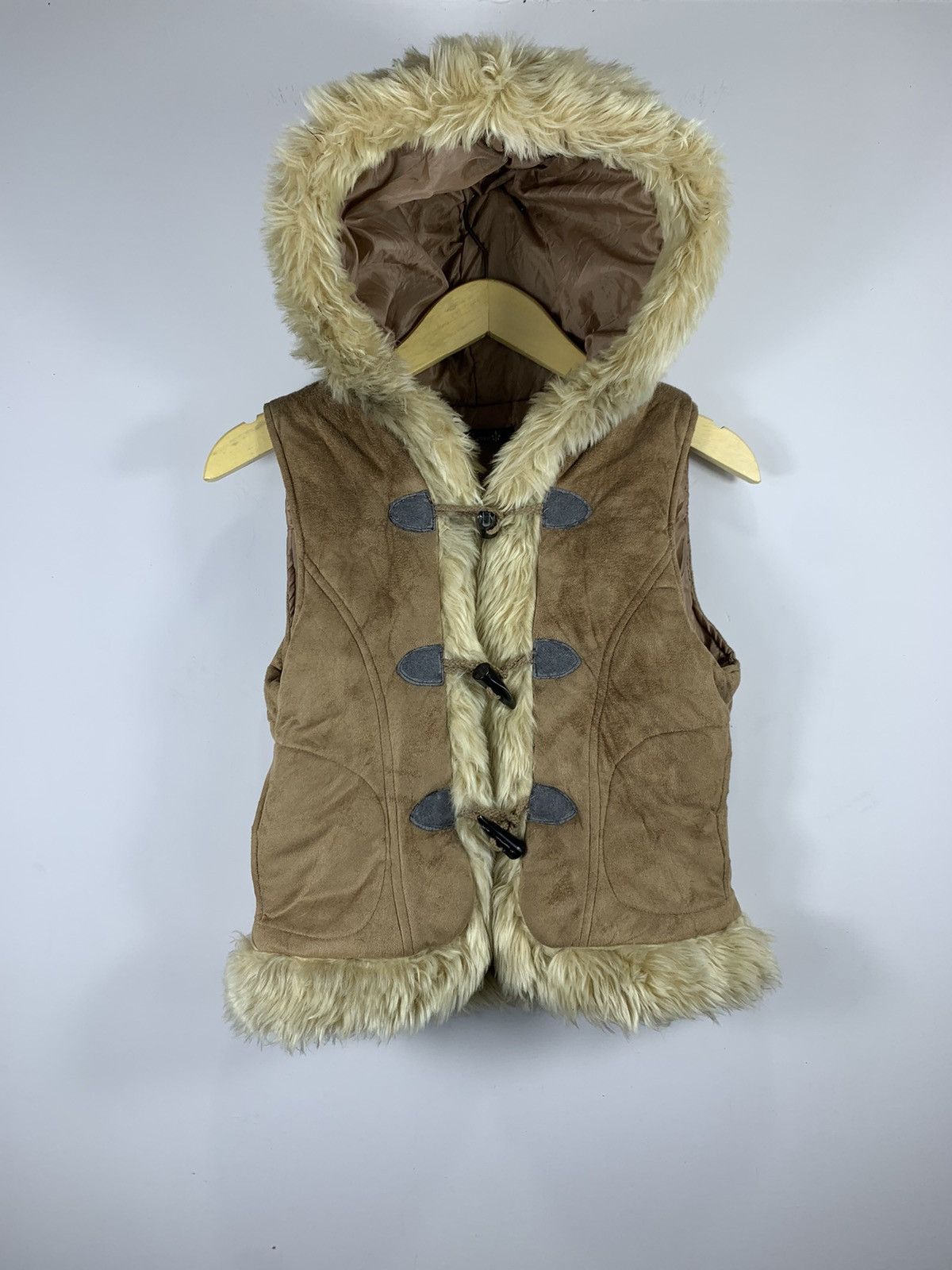 If Six Was Nine × Japanese Brand × Le Grande Bleu (L.G.B.) Japanese Faux Fur Velvet Begum hoodie ifsixwasnine lgb style Size US S / EU 44-46 / 1 - 2 Thumbnail