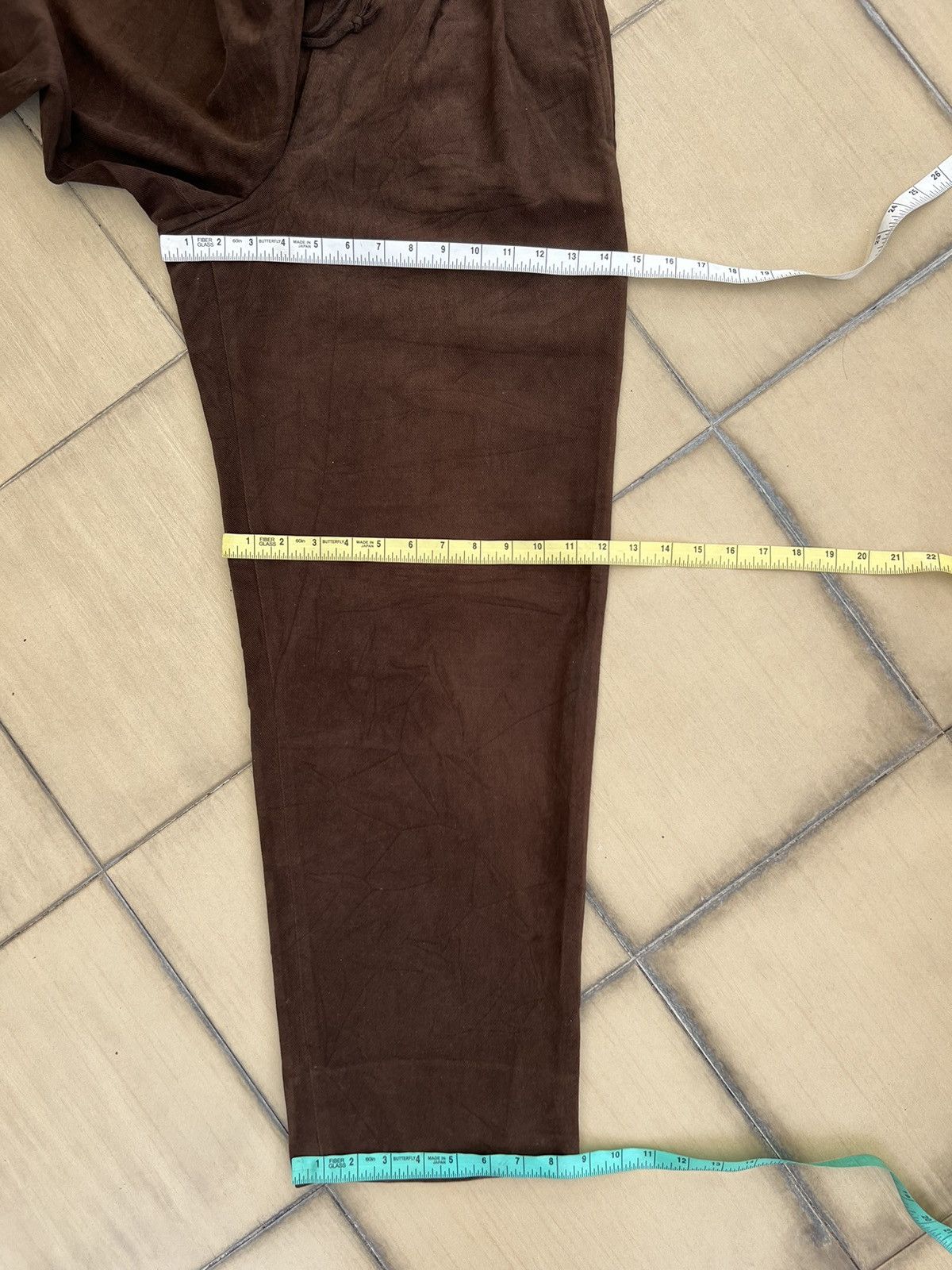 Mademoiselle Non Non Papas Japan X Tessuti Sondrio Baggy Gabardine Trouser Pant Size US 29 - 4 Thumbnail