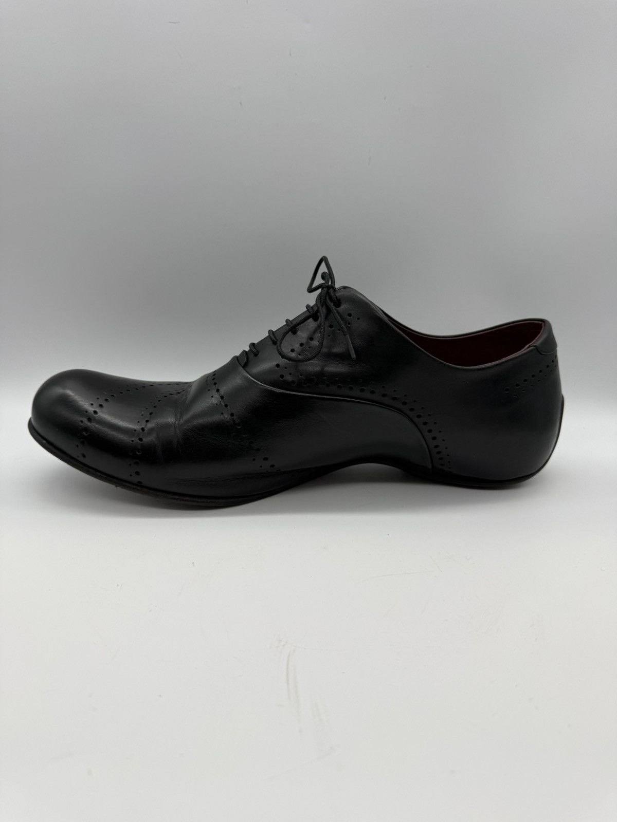 Kenzo KENZO HOMME-Roy Krejberg Era-Sculpted-Black Brogue Oxfords Size US 10.5 / EU 43-44 - 7 Thumbnail