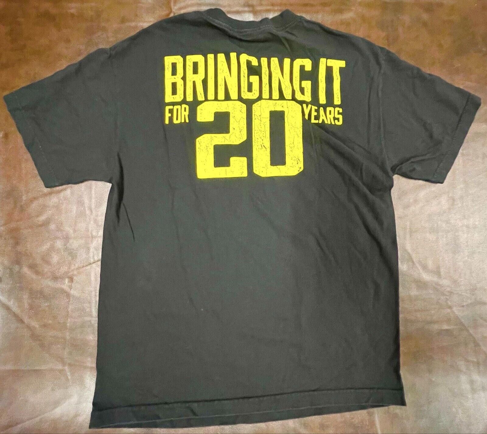 WWE WWE Black Large T-Shirt The Rock The People's Champ 20 Yrs Size ONE SIZE - 3 Thumbnail