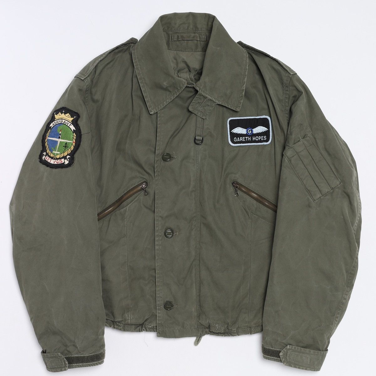 Vintage Vintage RAF MK3 Cold Weather Flying Jacket Bomber Olive Size US XL / EU 56 / 4 - 1 Thumbnail