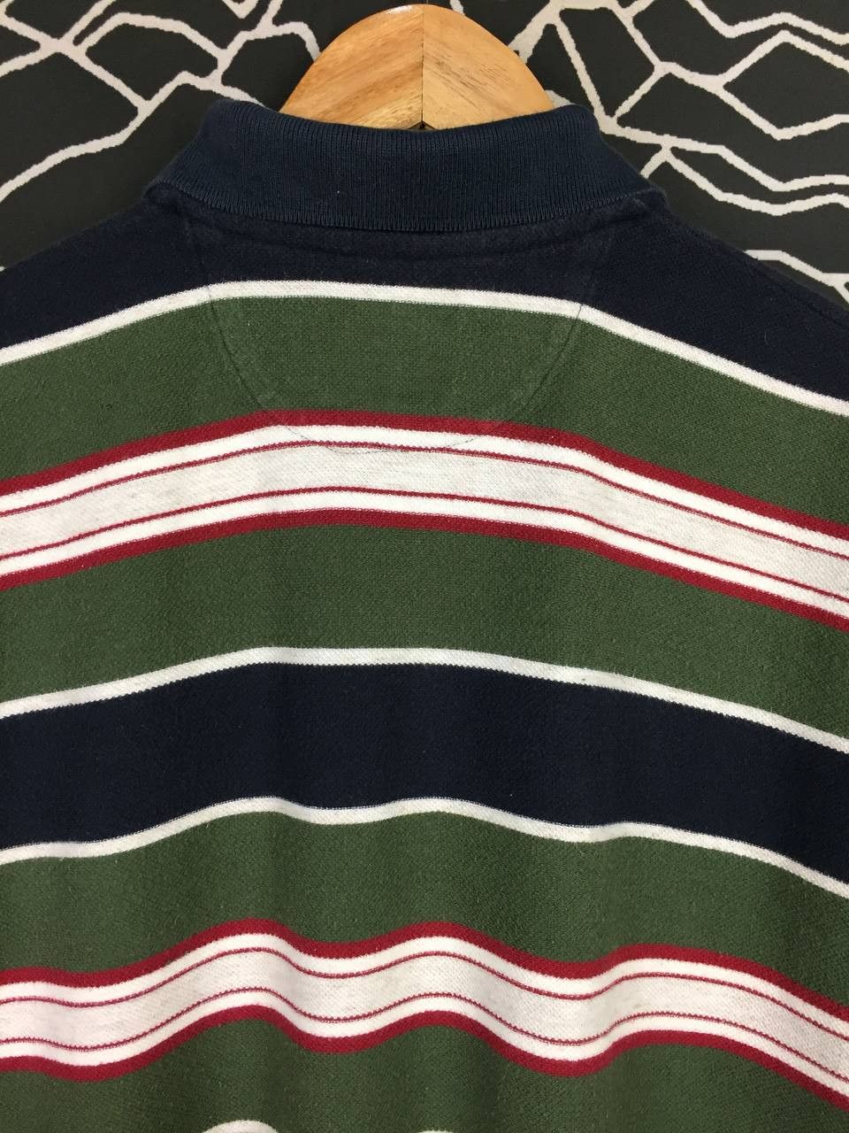 Chaps Ralph Lauren Vtg Chaps Ralph Lauren Crest Logo Striped Polo Shirt Size US L / EU 52-54 / 3 - 9 Thumbnail