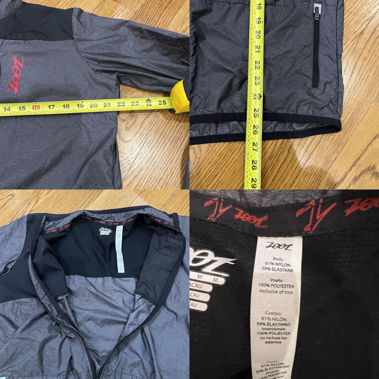 Vintage VINTAGE Zoot Men's Windbreaker Jacket Size Medium Adult Black Nylon Short Packable Running & Jogging Size US M / EU 48-50 / 2 - 8 Thumbnail