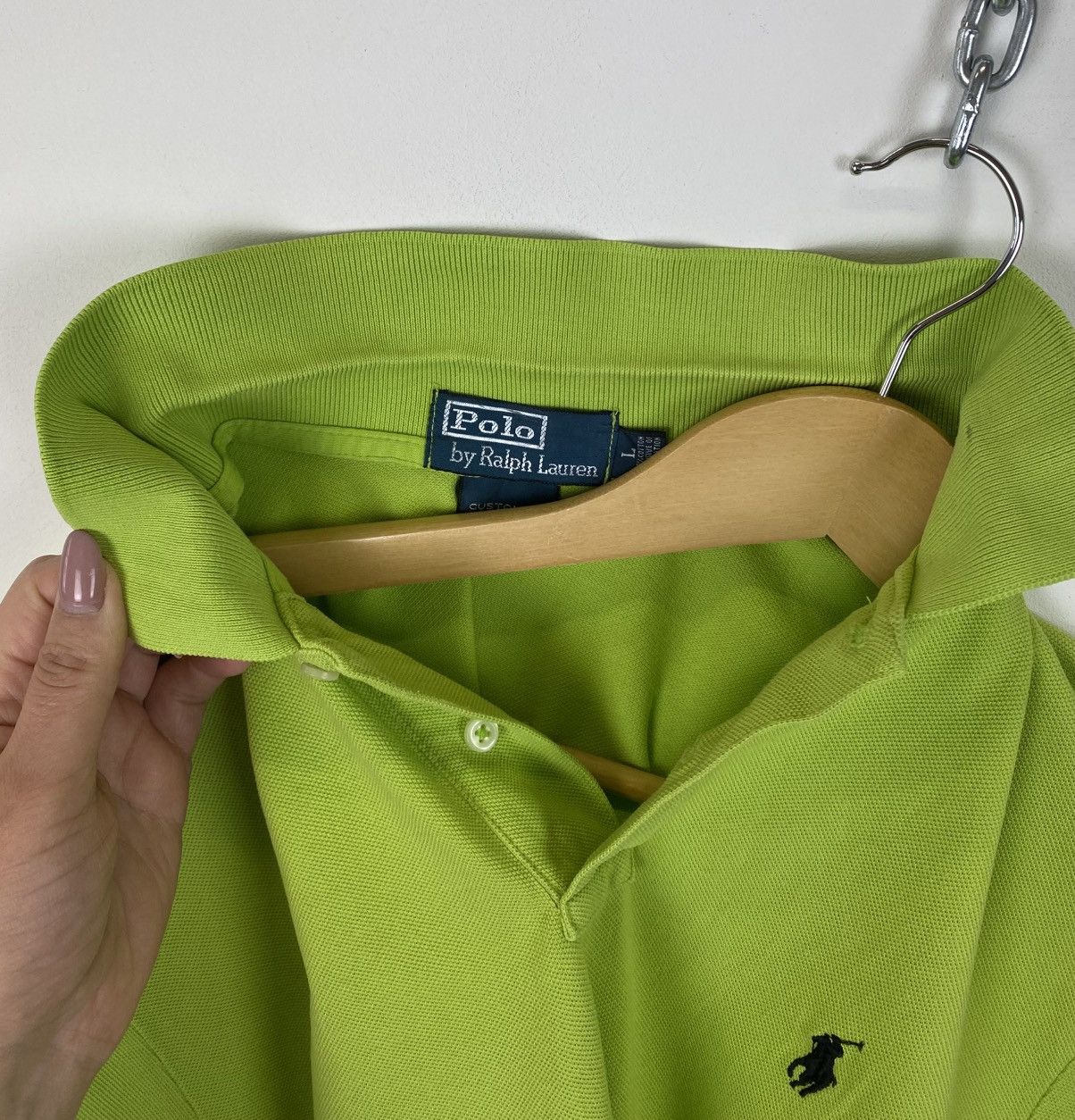 Polo Ralph Lauren Vintage Polo Ralph Lauren Polo Buttons Shirt Custom Fit Men Size US L / EU 52-54 / 3 - 8 Thumbnail