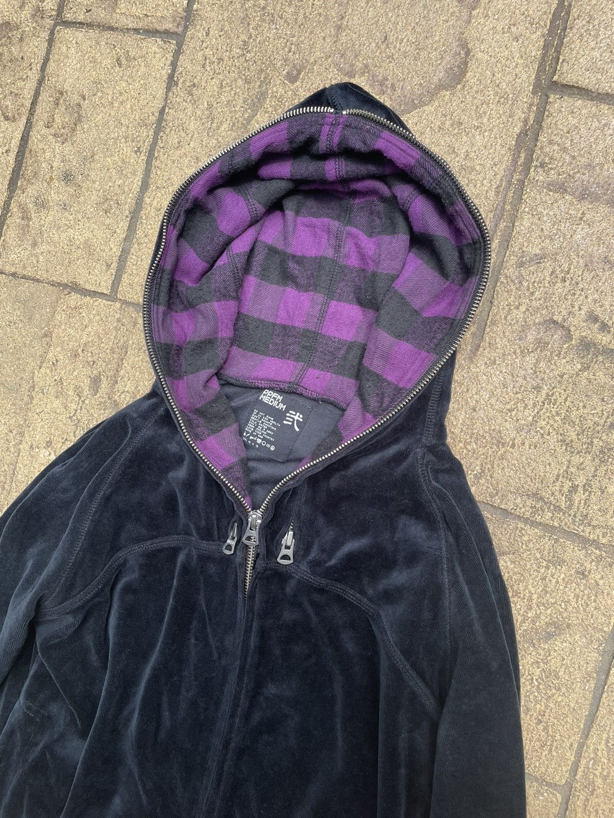 PPFM × Seditionaries PPFM Monster Multi Zip Hoodie Velvet Black Medium Size US M / EU 48-50 / 2 - 3 Thumbnail