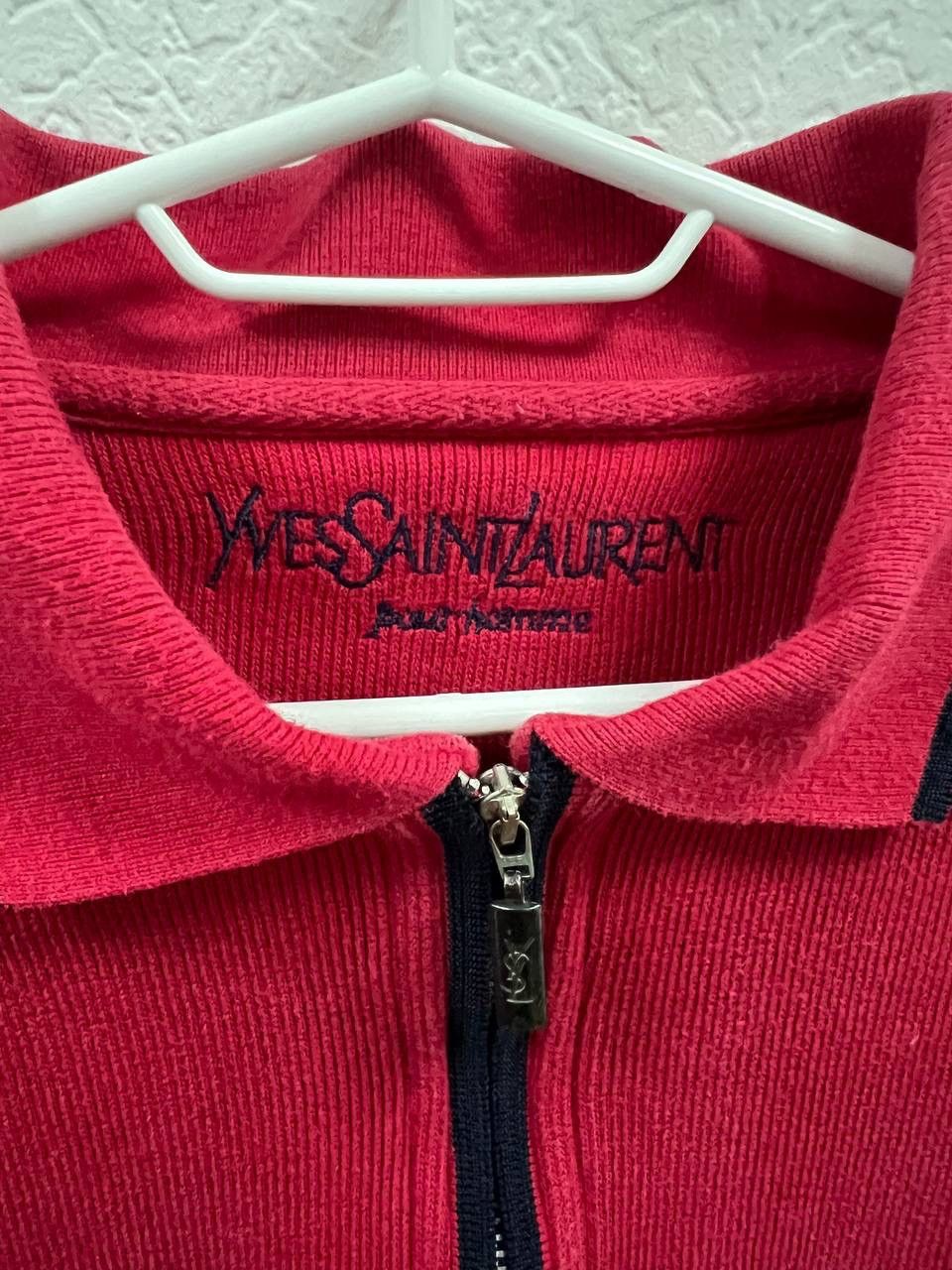 Vintage × Yves Saint Laurent Vintage 90s Yves Saint Laurent 1/4 Zip Knitted Sweater Polos Size US XXL / EU 58 / 5 - 2 Thumbnail