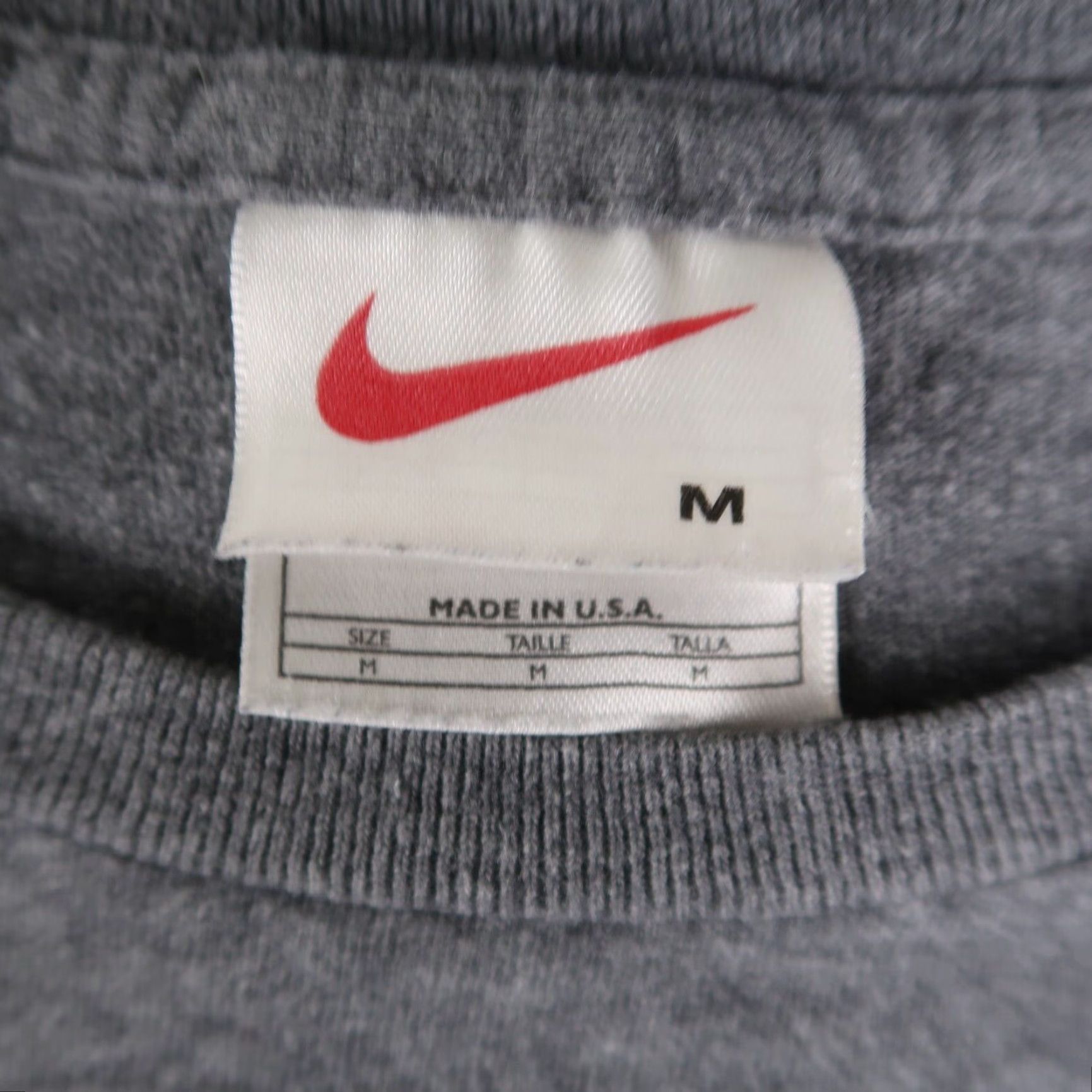 Nike VINTAGE Nike T-Shirt Mens Gray 90s Size M Medium Short Sleeve Crew Neck White Tag USA Made Size US M / EU 48-50 / 2 - 6 Thumbnail