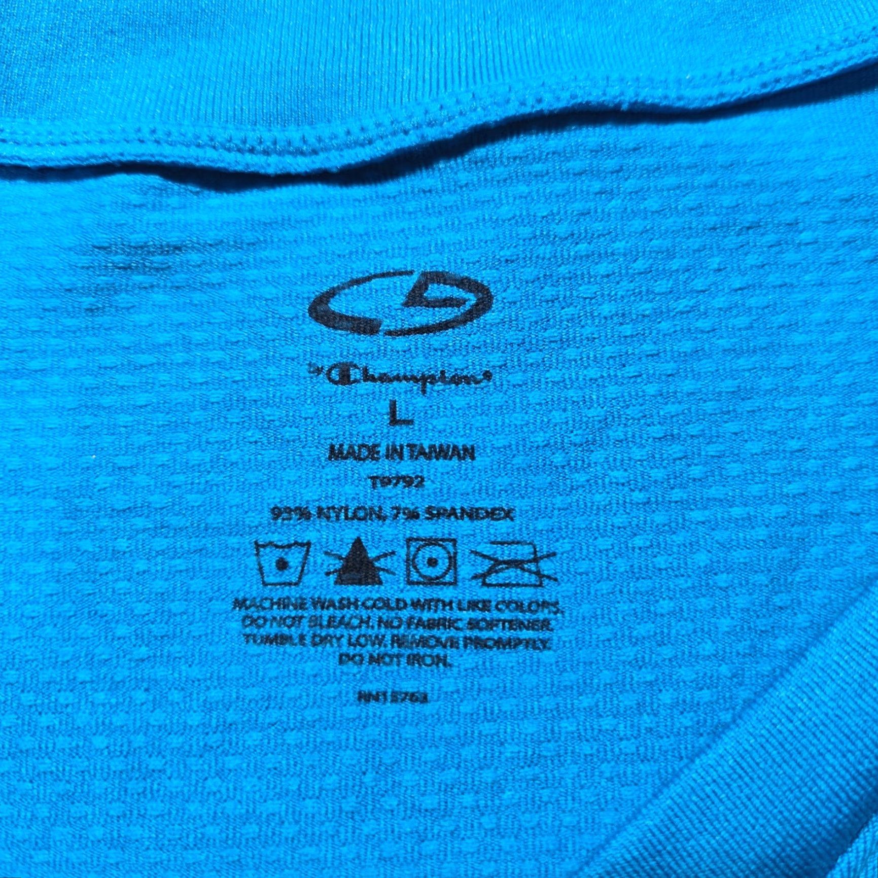 Champion Champion C9 Solid Blue Lightweight Athletic Workout T-Shirt Adult Women S Small Size S / US 4 / IT 40 - 3 Thumbnail
