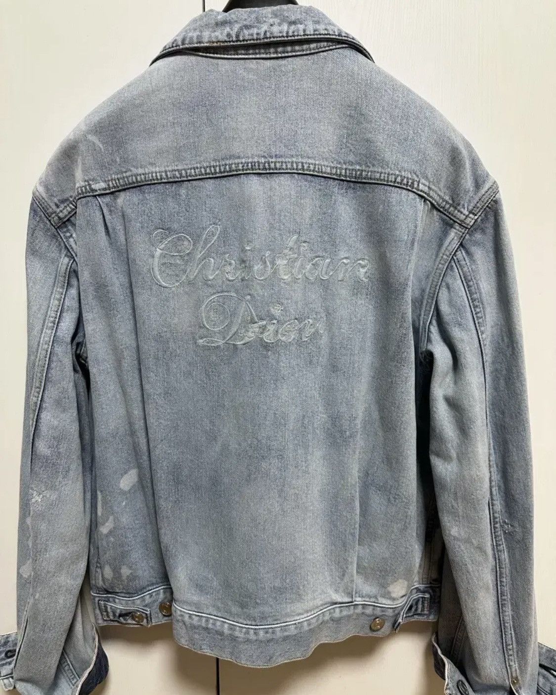 Dior Dior Homme Christian Dior Back Washed Denim Jacket Size US M / EU 48-50 / 2 - 2 Thumbnail