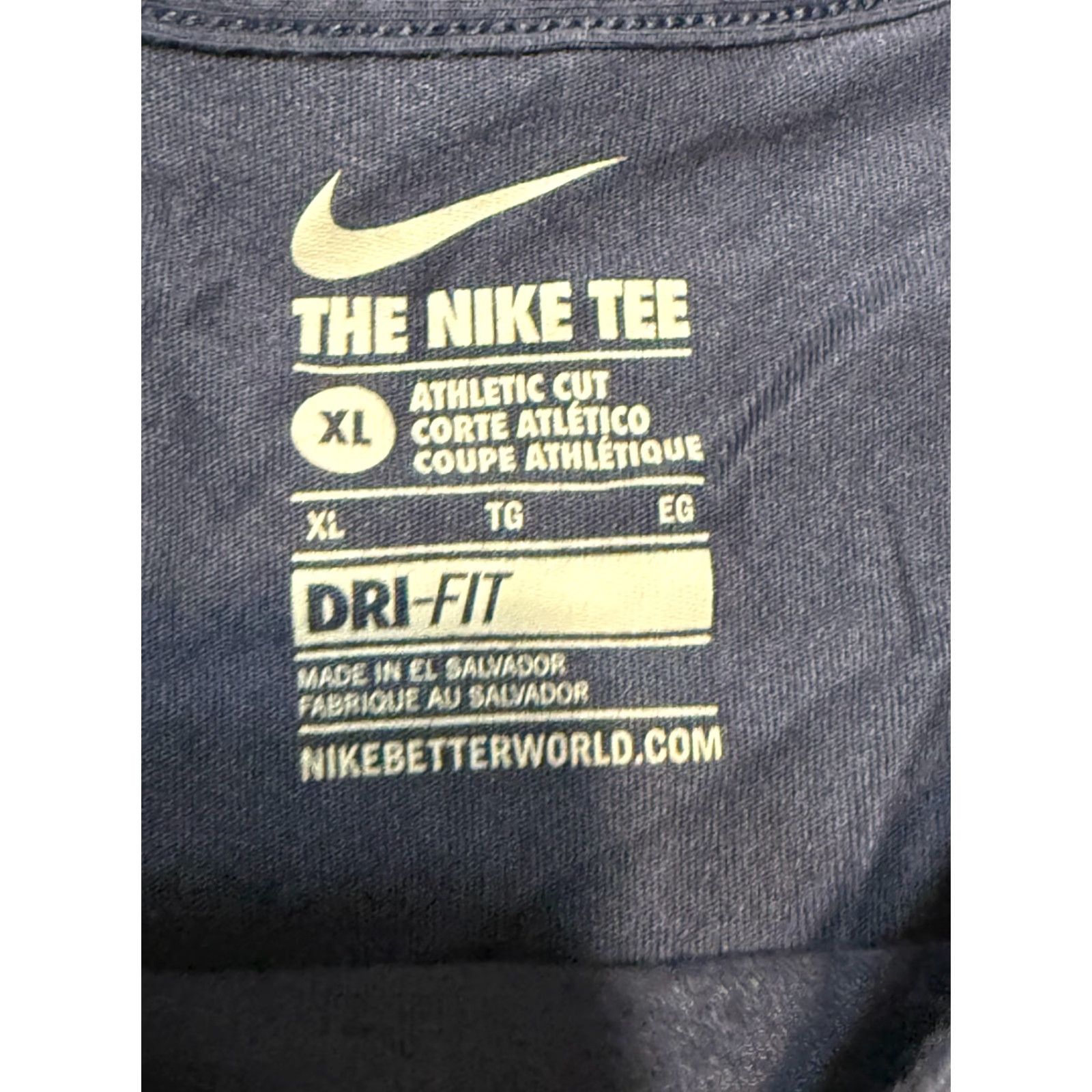 Nike Nike Shirts Men XL Blue Short Sleeve Crew Neck Just Do It Print Dri-Fit Size US XL / EU 56 / 4 - 6 Thumbnail