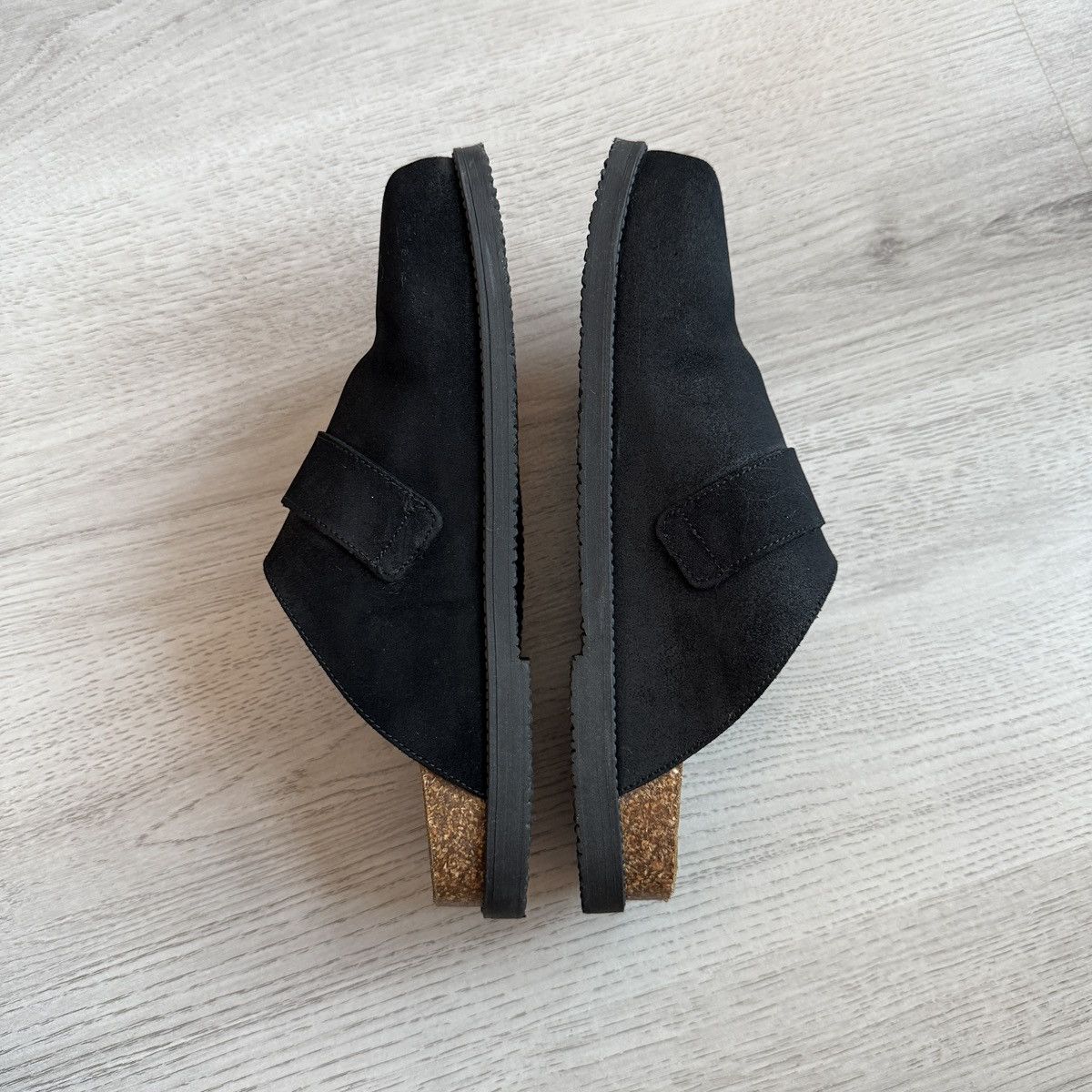 Other Schuh Black Suede Clogs Bostons Size US 7 / EU 40 - 4 Thumbnail