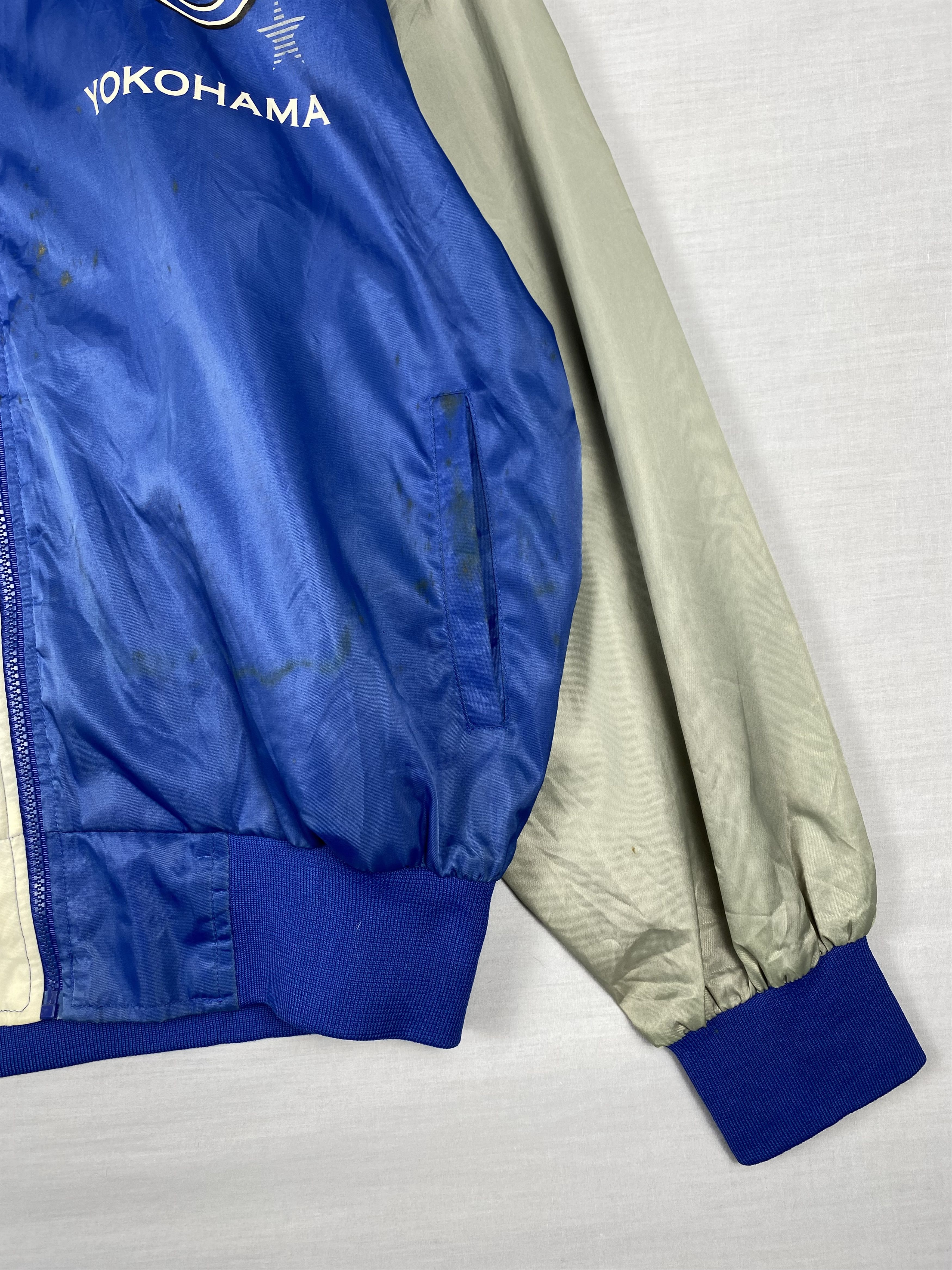 Japanese Brand Vintage Yokohama Bay Stars Backside Logo Bomber Jacket Size US XL / EU 56 / 4 - 7 Thumbnail