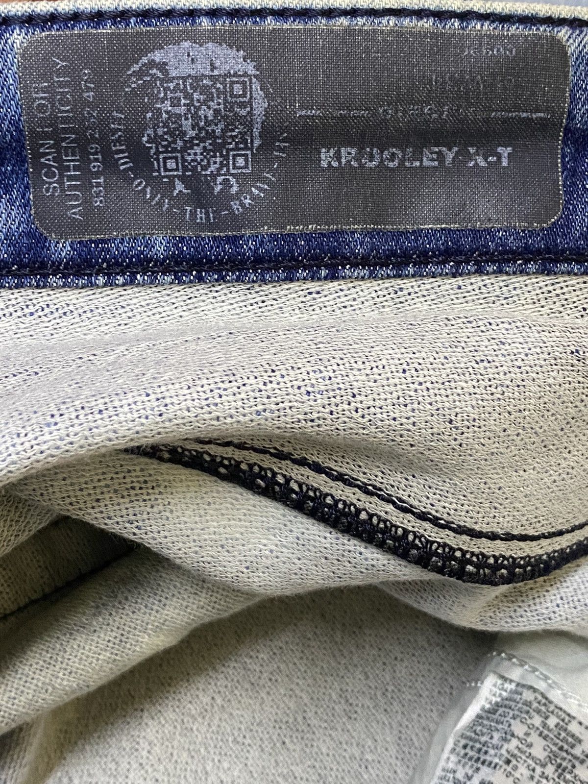 Diesel Black Gold Vintage Diesel Denim Vision Mud Wash Slim Jeans Size US 36 / EU 52 - 17 Thumbnail