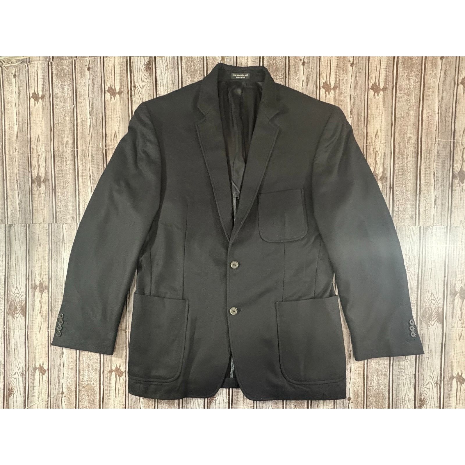 John Varvatos John Varvators Uptown Wool Cashmere Silk Chore Blazer Jacket Size 42R - 1 Thumbnail