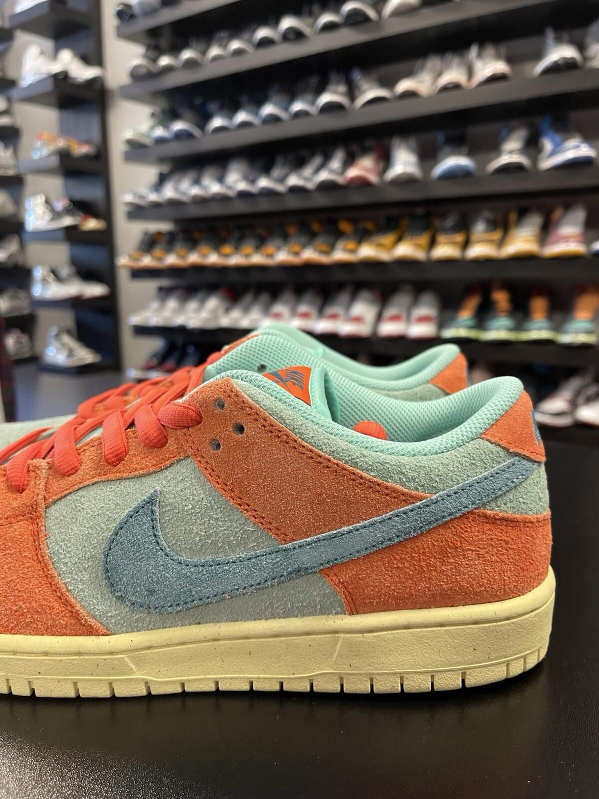 Nike Size 10 - Nike SB Dunk Low Pro PRM Orange Emerald Rise Noise Size US 10 / EU 43 - 5 Thumbnail