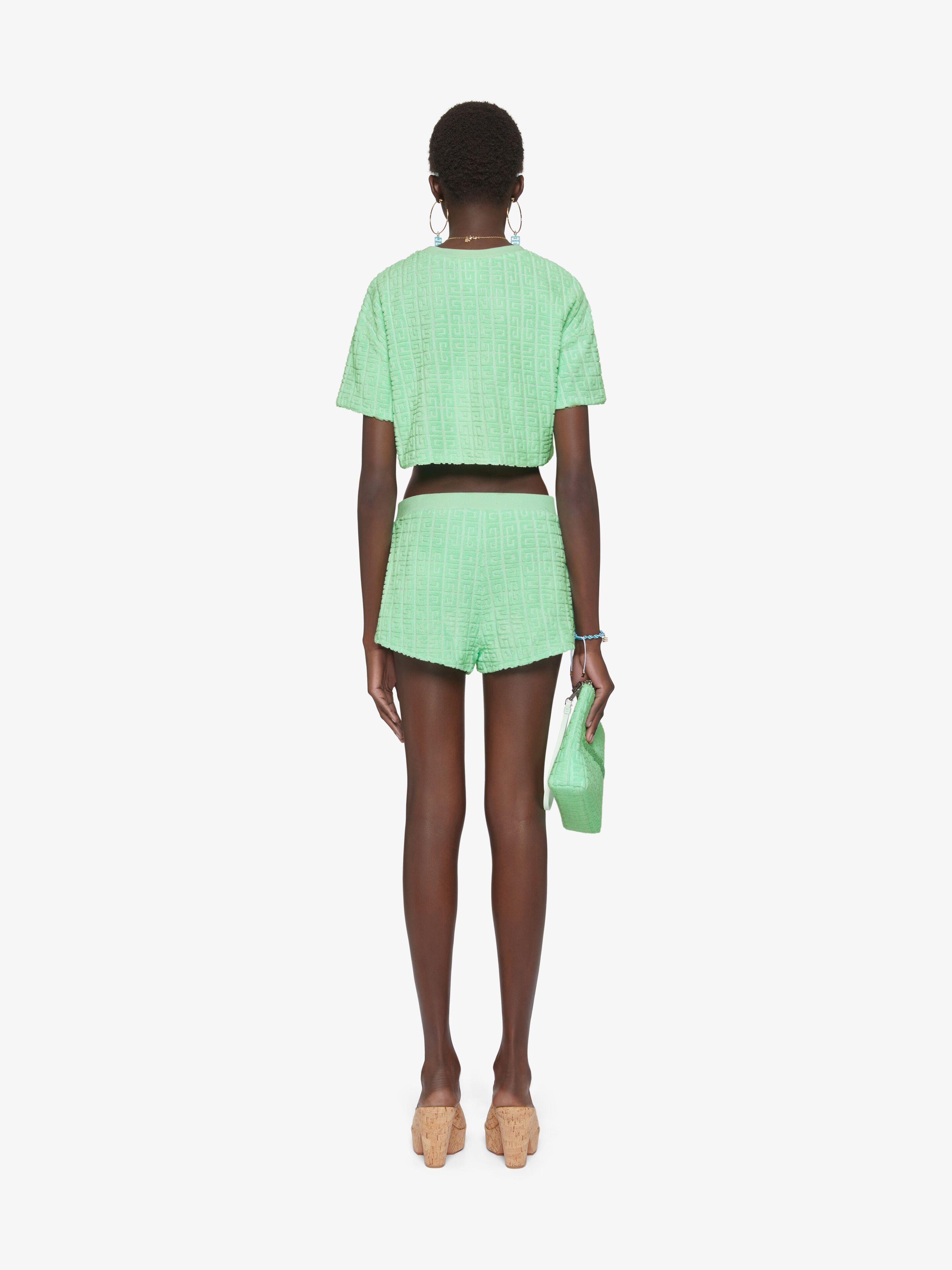 Givenchy o1w1db10825 Cropped T-Shirt in Green Size S / US 4 / IT 40 - 4 Thumbnail