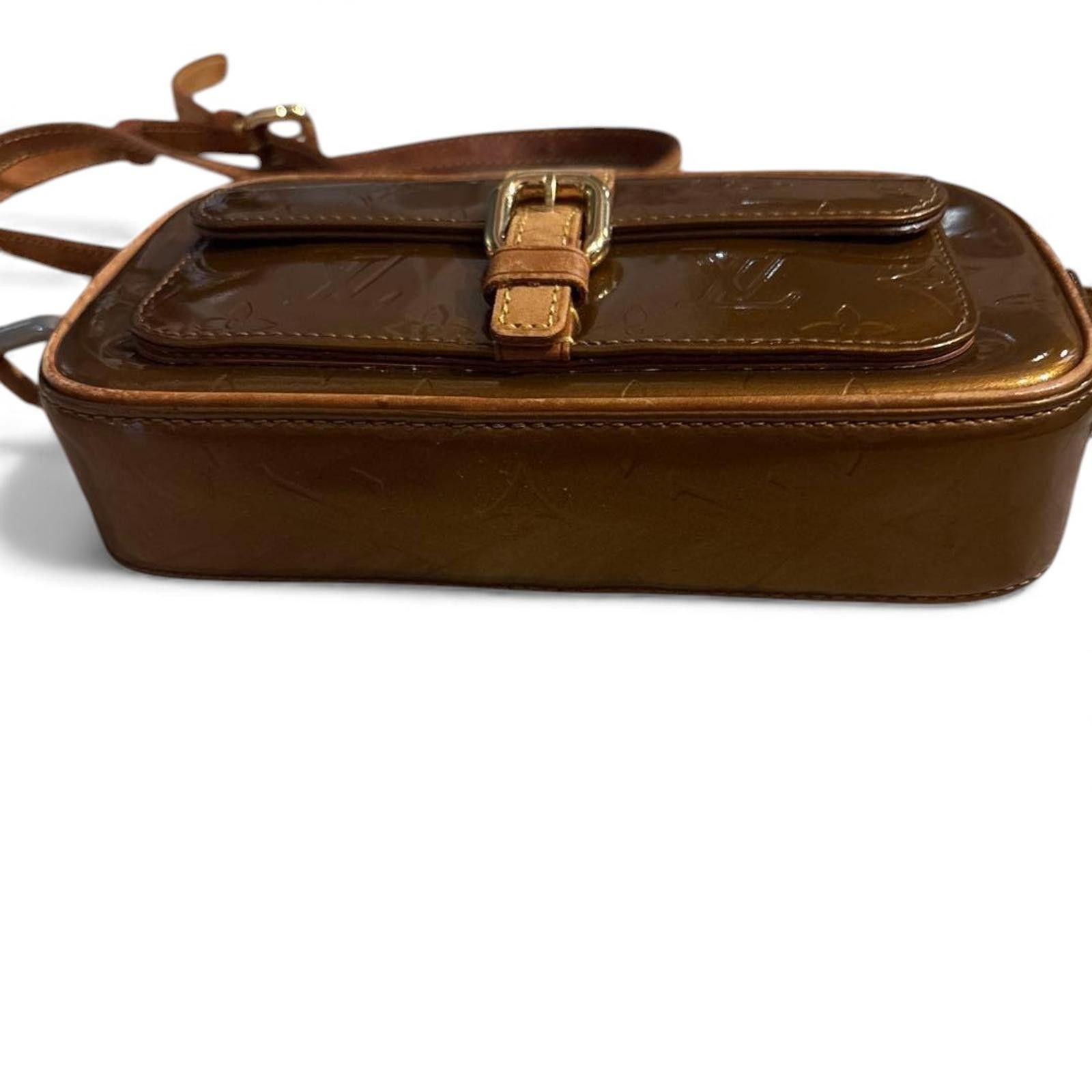 Louis Vuitton Louis Vuitton - Vernis Leather Crossbody Bag Brown Size ONE SIZE - 6 Thumbnail