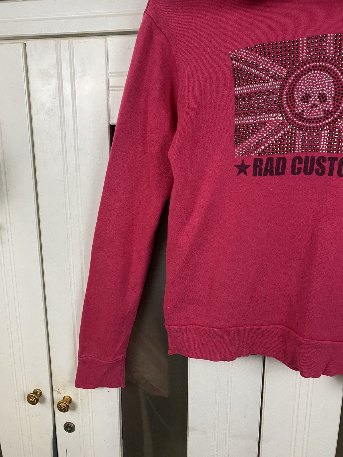 Vintage Vintage Rad Custom Rock & Bike Hoodie Pink Size M / US 6-8 / IT 42-44 - 6 Thumbnail