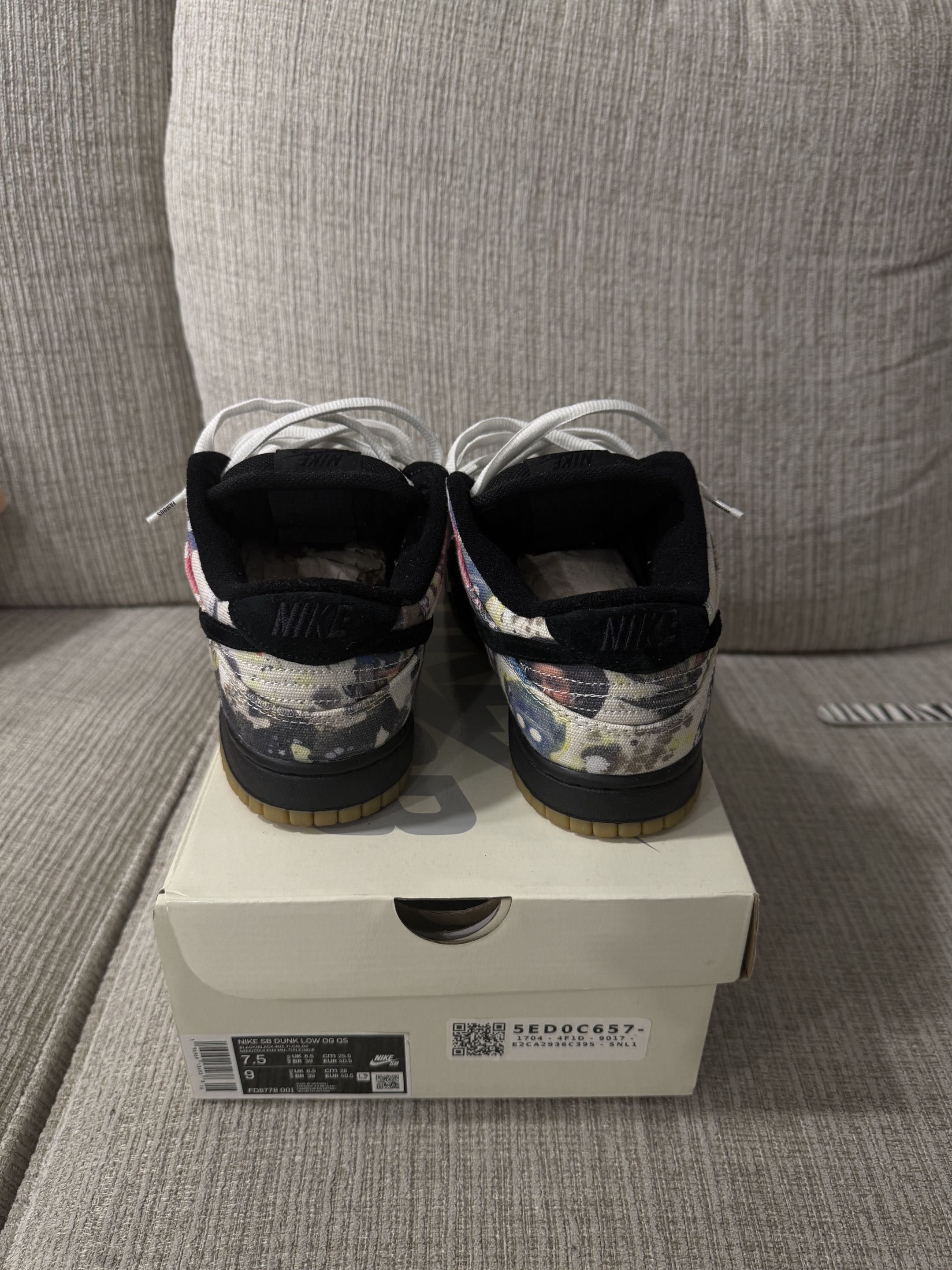 Nike × Supreme Nike Dunk Low Supreme Rammellzee Size US 7.5 / EU 40-41 - 5 Thumbnail